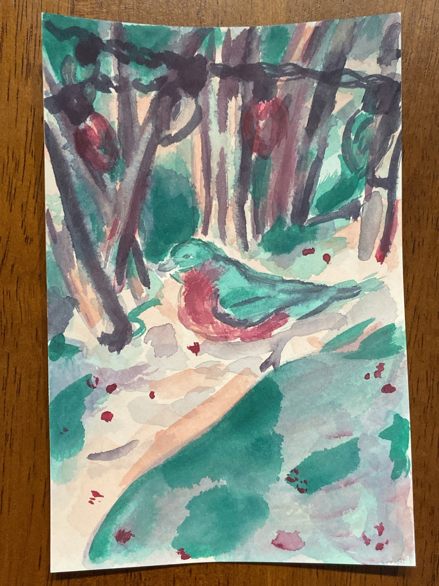 New materials from @getsketchbox :)
I need more practice with this set of gouache paints (and I think trying them with the brush I’m used to using for the other gouache set I have from them I think will help).
It doesn’t quite look like it, but this is of a winter snow scene wirh a bird I saw at my parents one morning probably after I had gotten off work. I’ve drawn this one before with paint markers from Sketchbox too (image three in the carousel). It’s interesting how different the same subject can look based on color palette and materials used. Reference photo included at the end. I didn’t like the acrylic paint markers at first but then started sketching with them so much I think I need to get a new set (I think my light blue is out of paint or near the end of it 😅) and I love how saturated the colors are in the sketches I used them for. Hopefully as I get more comfortable with gouache this set I’ll be pleasantly surprised by them too.
Link in bio for a discount off art materials through sketchbox ☺️
#sketchbox #sketchboxmarch #sketchboxmarch2026 #gouachestudy #foryoupage