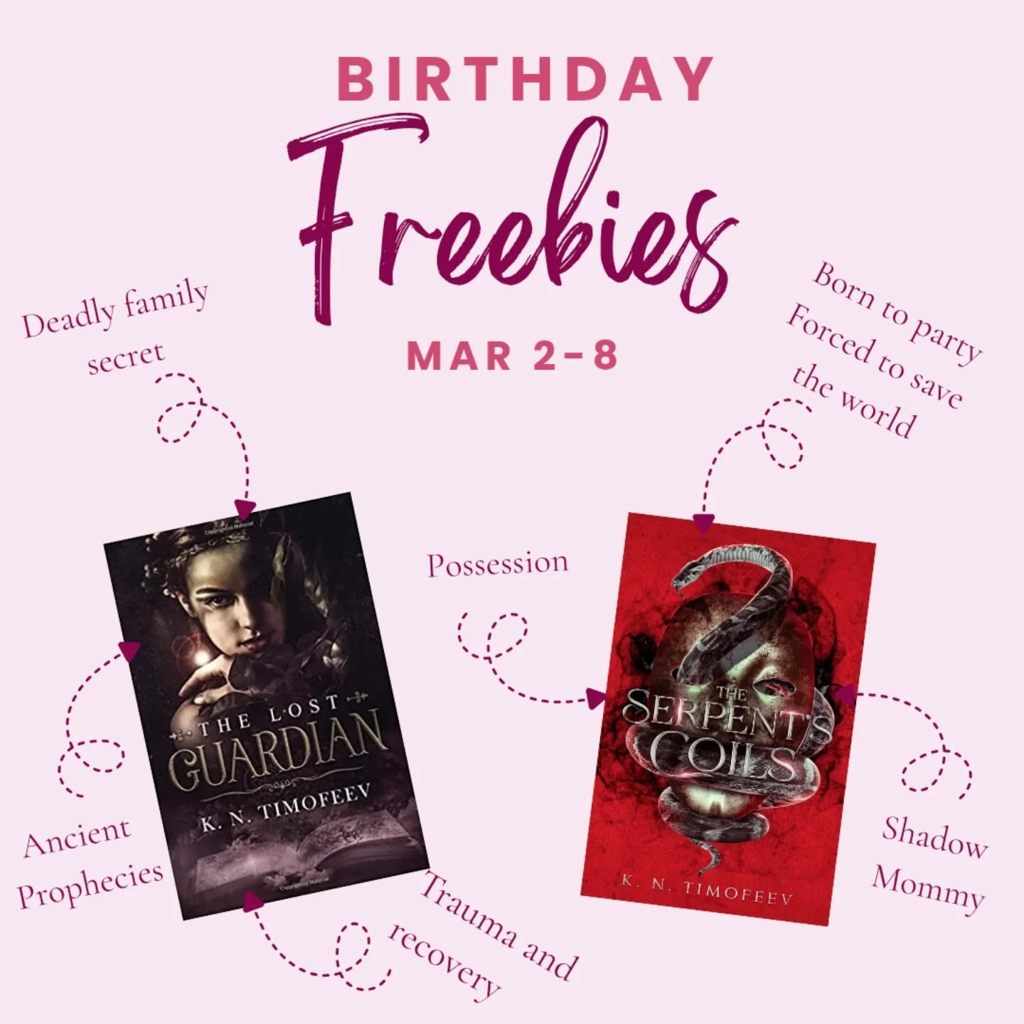 It's my birthday!!!! I'm 40 and feeling fabulous! In celebration you can grab the first books of The Lost Guardian Trilogy and A Tale of Blades and Darkness series #authorlife #freebies #fantasybooks #ebooks #readingcommunity