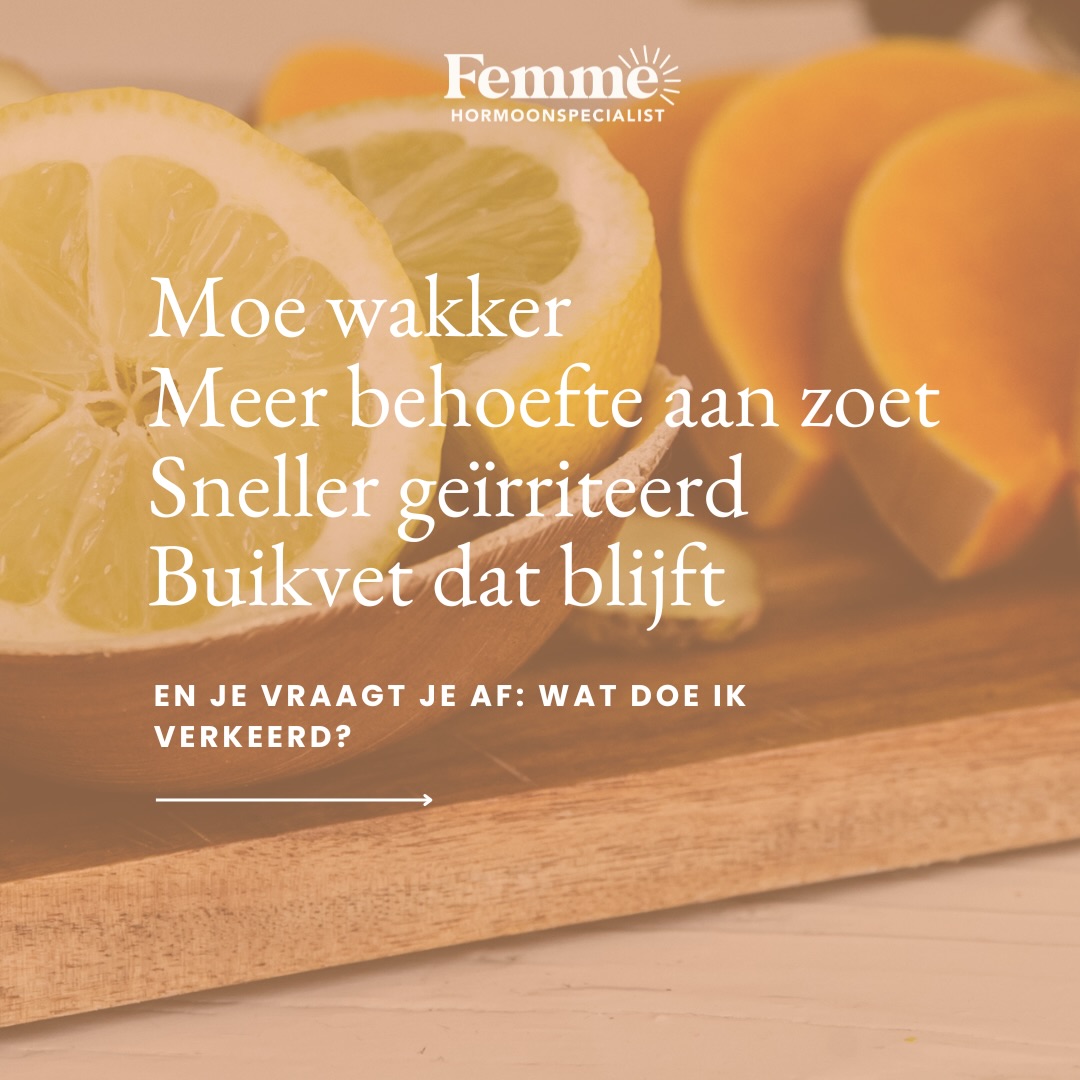 Misschien herken je dit…
Wat vroeger werkte, werkt nu niet meer.
Je wordt moe wakker.
Je hebt meer trek in zoet.
Je stemming schommelt sneller.
En dat buikvet lijkt ineens te blijven.
Veel vrouwen denken dan dat ze gewoon harder hun best moeten doen.
Maar vaak speelt er hormonaal meer dan je denkt zeker vanaf je 35e.
In mijn gratis masterclass leg ik uit wat er verandert in deze fase
en deel ik 3 sleutels om je energie, stemming en cravings weer stabieler te krijgen.
Meld je gratis aan via de link in bio.
PS. Kun je er niet live bij zijn?
Schrijf je toch in. Je ontvangt dan achteraf de replay🩷