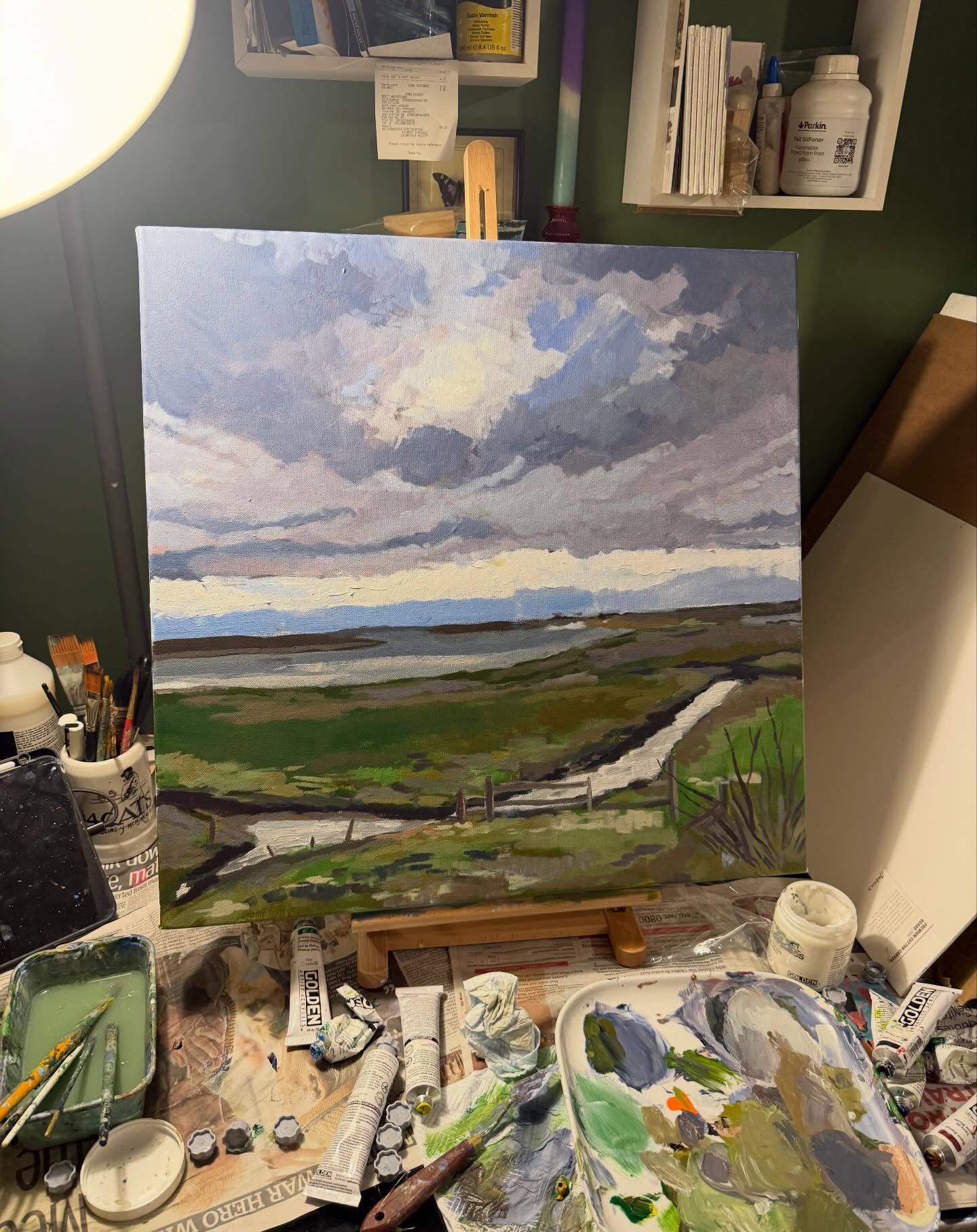 New canvas means new paintings 💥 Hollesley looking onto Shingle Street
What I love about painting Suffolk is these colours, marshy browns and greens with whites and pops of blue.
#suffolk #paintingsuffolk #hollesley #suffolkart #shinglestreet