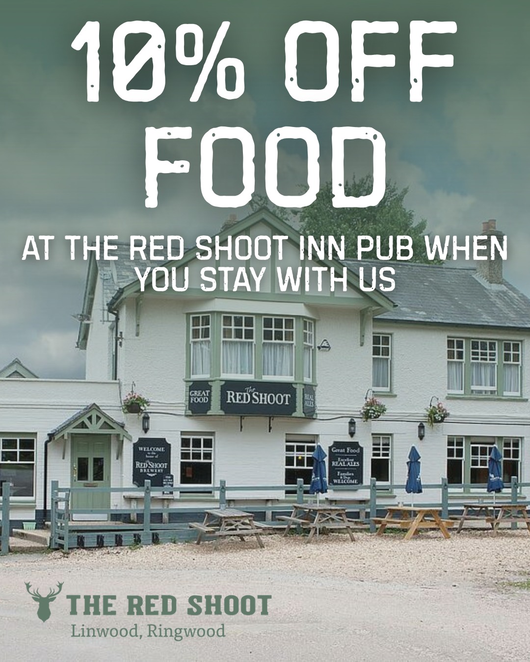 Guests staying with us can enjoy 10% off food at the The Red Shoot Inn & Brewery for 2026! 🍽️🍻 — the pub is right next door in the car park, so it couldn’t be easier.
Just pop into reception to collect your vouchers and show them at the pub during your stay to receive your discount.
A simple little extra while you’re away.
#RedShootCampingPark #RedShootInn #NewForestCamping #NewForest