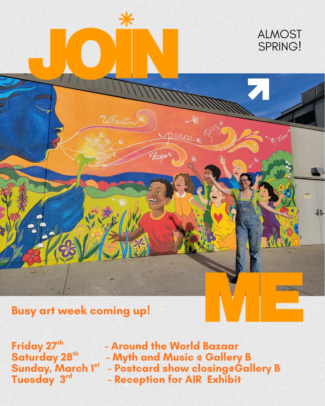 Lots of events, as we head towards spring, join me for one or all of them!
2m