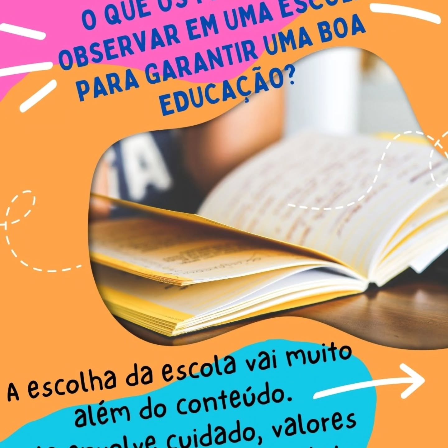 ✨ Escolher uma escola é escolher quem vai caminhar ao lado do seu filho todos os dias.
Mais do que conteúdo, uma boa educação precisa de acolhimento, segurança, estímulo à criatividade e parceria verdadeira com a família.
Na Escola Parque, acreditamos que cada criança é única — e merece ser vista, ouvida e incentivada a desenvolver todo o seu potencial.
Aqui, unimos aprendizado, cuidado e experiências que vão além da sala de aula, formando crianças confiantes, criativas e felizes. 💛
Porque educar é caminhar juntos.
📩 Quer conhecer mais de perto nossa escola? Entre em contato conosco!