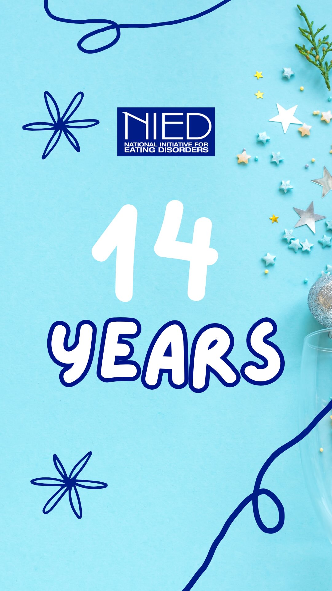 Today we celebrate 14 years of the National Initiative for Eating Disorders. ā¤ļø
For 14 years, NIED has been a place where individuals and families impacted by eating disorders have found connection, compassion, and hope. What began as a vision to ensure no one struggles alone has grown into a national community committed to awareness, education, and support.
Eating disorders affect people of every age, gender, background, and body. Recovery is possible, but no one should have to navigate it without support. Through programs like the Initial Point of Connection, caregiver groups, education initiatives, and advocacy work, NIED continues to meet people in some of their most vulnerable moments and remind them that help is available.
Throughout today, we will be sharing videos from individuals whose lives have been impacted by NIED. Their stories are the heart of this work. They are a testament to what happens when compassion becomes action and when community replaces isolation.
To every volunteer, donor, clinician, advocate, and community member who has walked with us over the past 14 years, thank you. And to every person who has reached out in courage, we are so honored to walk alongside you.
Hereās to 14 years of breaking stigma, building connection, and believing in recovery.
We are just getting started.