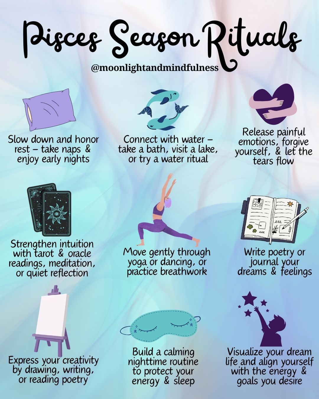 ♓ Pisces Season Rituals ♓
⭐ To learn more about Pisces season, check out our other posts!
#piscesseason #pisces #piscesszn #astrology #zodiacsigns