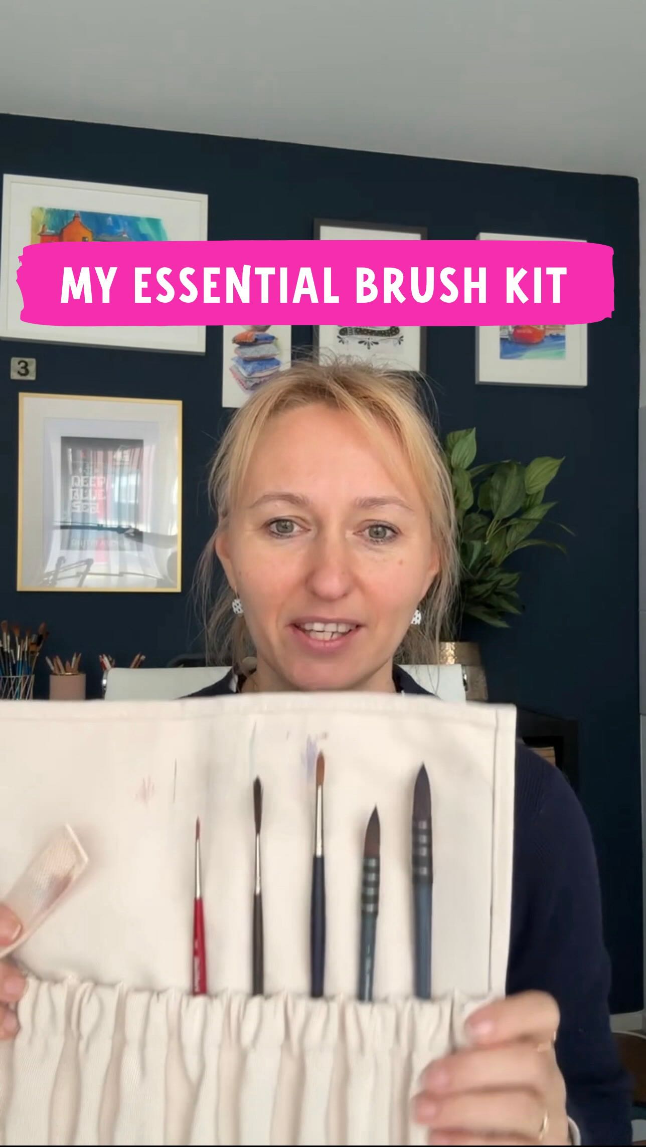 Have you ever simplified your art kit and discovered you didn’t need that much after all? I did.
I used to think I needed special travel brushes for urban sketching…
But somehow I stopped using them. One broke, and I never really replaced it. And then I realised… I didn’t miss them.
This is my actual essential brush roll. A quill for large washes and expressive strokes. A smaller synthetic round for controlled areas. A rigger for branches and lines. And one stiffer detail brush that saves me every single time.
So, in this reel I’m using:
🖌️ 2 Winsor & Newton Synthetic Squirrel Quills (size 3 and 1),
🖌️ Winsor & Newton Synthetic Sable Round (size 6),
🖌️ Escoda Synthetic Rigger (size 2),
🖌️ Da Vinci Cosmospin (size 2).
Nothing fancy, just some brushes that are really helpful for creating beautiful watercolor sketches ☺️
My friends, what brushes are in your essential kit?🖌️
#urbansketching #watercolorbrushes #watercolorsketch #artmaterials #paintingforbeginners @winsorandnewton