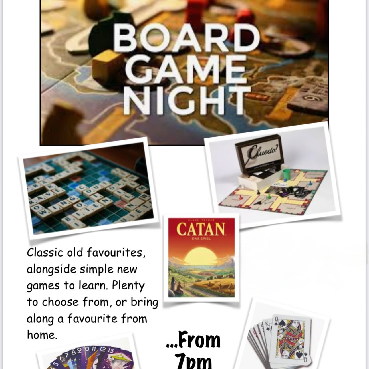 Fun week ahead!
Wednesday is Board game night! Nat V Emily 🤣
Thursday is Bingo night starts 730pm £15 (cash)
Saturday night is comedy night with @surrealphilkay @wifeonearth tickets available behind the bar