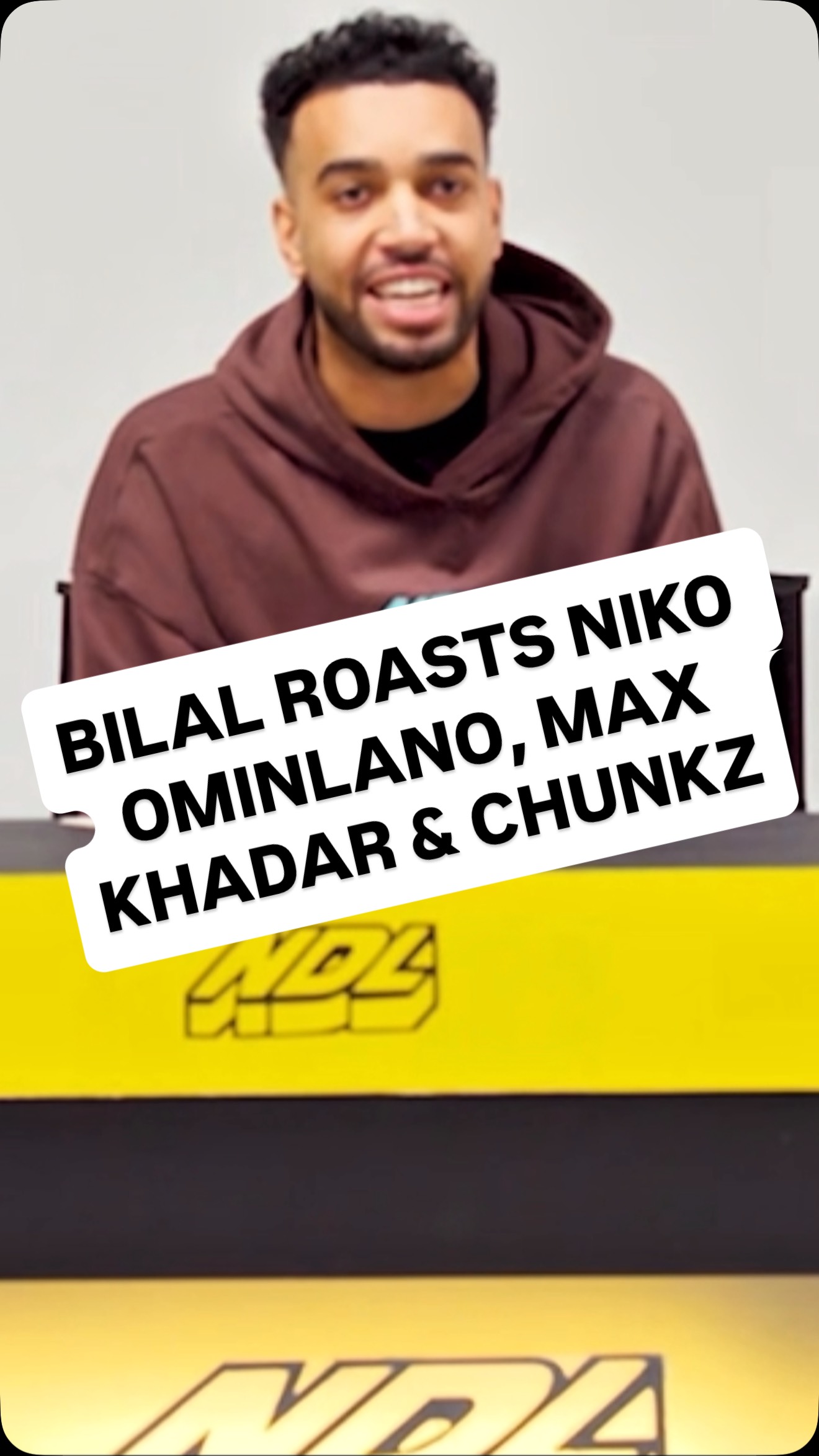 Bilaldoesnotcare roasting Niko, max khadar and Chunkz. P.s the show runners asked us too. #ndl #chunkz #betasquad #banter #comedy