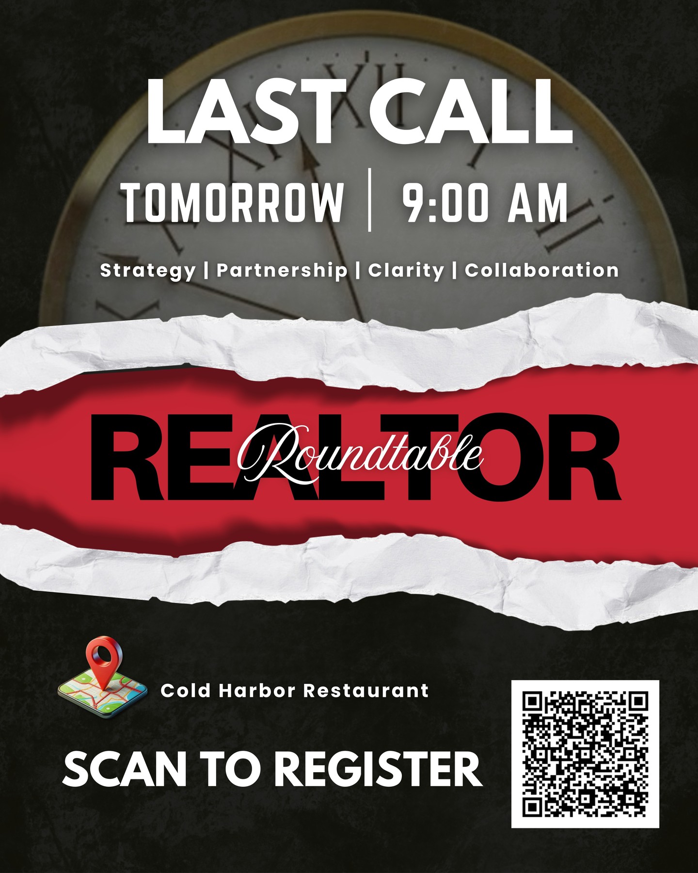 Realtor Roundtable is happening tomorrow morning.
If you want stronger partnerships, better insight, and meaningful conversations with professionals in lending, insurance, and media — join us at the table.
📍 Cold Harbor Restaurant
⏰ Thursday, March 5th at 9:00 – 10:30 AM
Scan the QR code for Final registration.
#RealtorRoundtable #RealEstateNetworking #RealtorCommunity #RichmondVARealEstate #RealEstateAgents #RealEstateProfessionals #BusinessNetworking