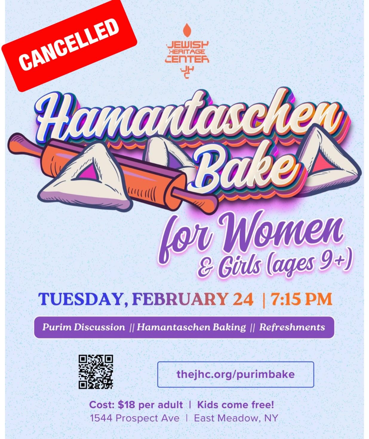 Due to inclement weather and snowy conditions on the ground, the Hamantaschen Bake and Pre-Purim Carnival are cancelled.
Please join us for the Megillah Reading and Purim Party on Monday, March 2.
Let’s celebrate together, costumes and all! We can’t wait to see you!
Sign up for the Purim party here:
www.thejhc.org/purimparty