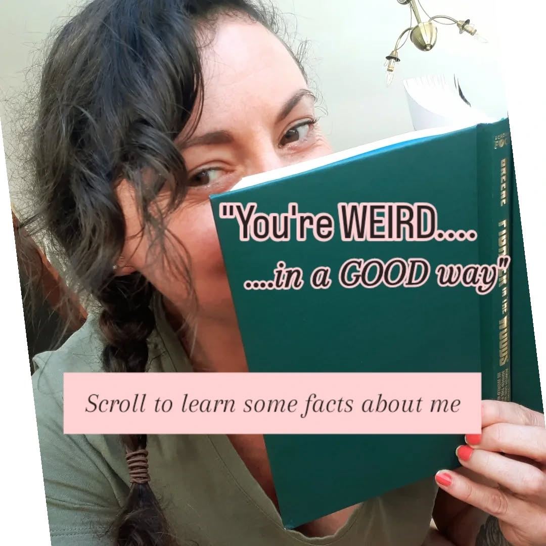 "You're WEIRD in a good way". Yes that has been said to me, meant in the best possible way haha. I do have a few quirks; I love smelling books. Mostly old ones. Maybe it's because scent holds memories and experiences. I rate the book I'm smelling in this photo as a 7/10 😆.
The second slide shows a book I bought my daughters, but it made them too scared. I thought they were ready, but it was about as successful as our trip to the Gallipoli exhibition at Te Papa; many tears. But yes, I am obsessed with WWII everything including all the artillery, guns, tanks etc and all war movies. I've only met a couple of people in my life that share this same interest.
I've mostly learnt to manage my dislike of loud chewing, but I don't think I'll ever get over it.
Do you have interesting quirks?