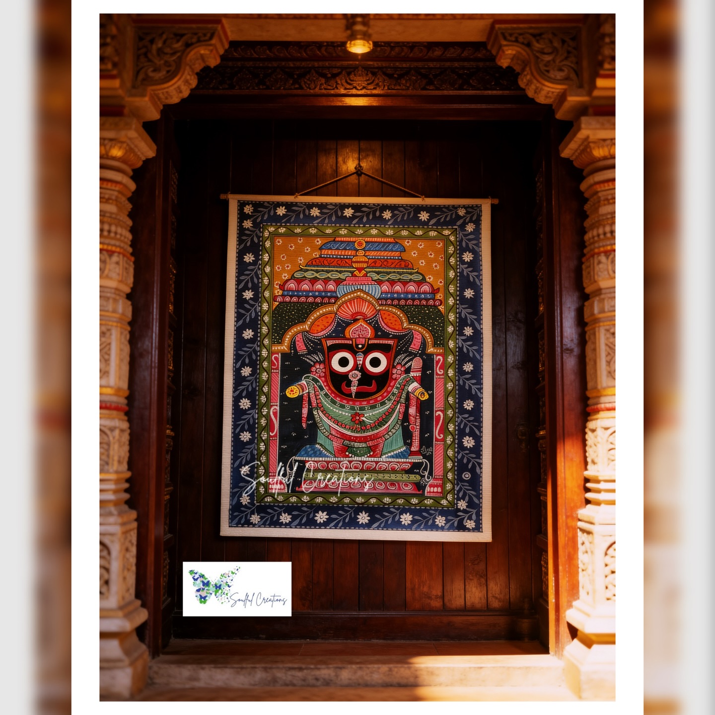 Traditional and Folk art is’nt just about aesthetics- it’s about cultural memory, symbolism, and identity.
As I work in these art forms, I discover their mythological aspects and their significance as a traditional legacy in families that preserve history.
Every traditional art form carries layers of meaning:
➡️ Symbols often represent beliefs, protection, fertility, nature, divinity, or community values.
➡️Patterns and colors follow cultural rules.
➡️ Charadcter depictions must follow established proportions, gestures, and expressions.
➡️ Materials and techniques themselves are a part of the tradition- using the wrong medium can alter authenticity.
The one in reference here is ORISSA PATTACHITRA PAINTING- one of the most discipline driven and symbolically rich folk traditions of India.
Most works revolve around :
* Lord Jagannath
* Lord Krishna
* Lord Vishnu
* Episodes from the Ramayana and Mahabharata
These paintings are deeply connected to the rituals of Jagannath Temple.
Contemporary artists are experimenting - but keeping the foundational grammar of the tradition intact. And here is my bid to continue the chain and connect the dots of emergence of art in India.
More to follow in the next post 🎨
Customisations open 🎨
#artforyourhome #artforthesacredspaces #soulfulcreationsbyreena #commossionedart