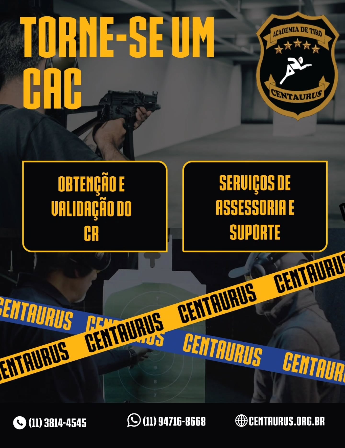 OBTENHA O CR COM A CENTAURUS!