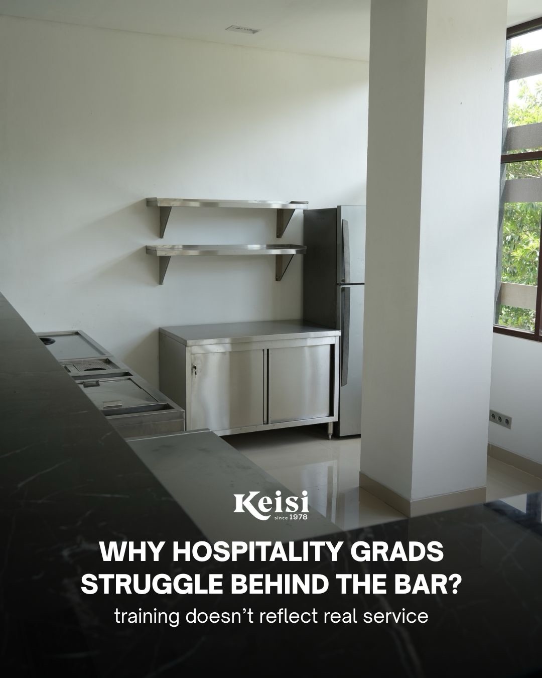 Bar operations demand speed, ergonomics, and consistency just as much as the kitchen. Without the right layout and professional beverage equipment, students graduate with gaps between training and real-world service.
At Politeknik Jakarta International (JIHS), this dedicated bar setup is designed to replicate actual hotel and café environments. From workflow planning to equipment placement, the layout allows students to practice efficiency, movement, and beverage execution under realistic conditions.
Keisi goes beyond food kitchens.
We deliver complete hospitality solutions—preparing students for real operations, not simulations.
#KeisiIndonesia #HospitalityEducation #BarDesign #ProfessionalBar #BeverageSolutions