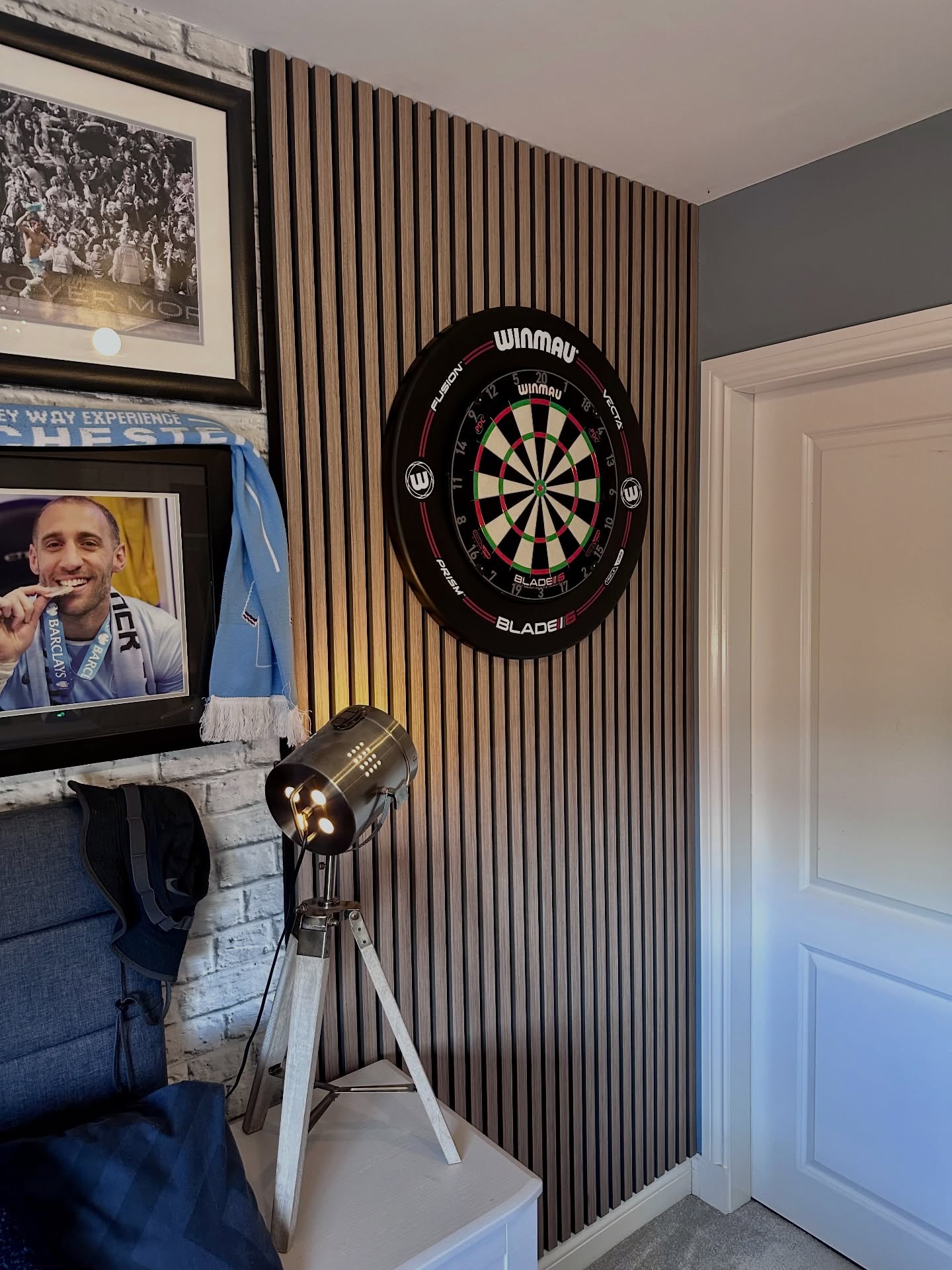 Completed this acoustic panel feature wall for a bedroom ready for a birthday surprise. The walnut panels completely transform the wall and create a proper feature while still keeping everything clean and modern.
It frames the dartboard perfectly and adds a lot more character to the room compared to a plain painted wall. The natural tones from the panels also work really well with the rest of the space and make it feel more finished.
Feature walls like this can be tailored to any room and style.
Visit www.rsmhome.co.uk to request your free quote.
#AcousticPanels #FeatureWall #BedroomDesign #InteriorInspo #rsmhome