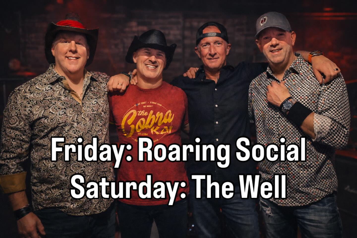 We’re back at @roaring.social Friday night and then playing a benefit for @launch__ability at @thewellga on Saturday. Looking forward to a great weekend. Everyone’s invited – hope to see you!