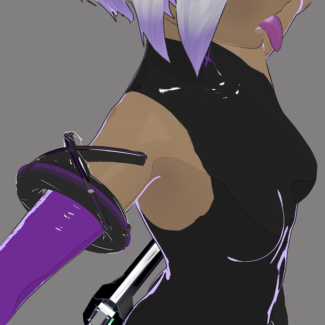 アクセと舌 #cgart #cinema4d #sketch