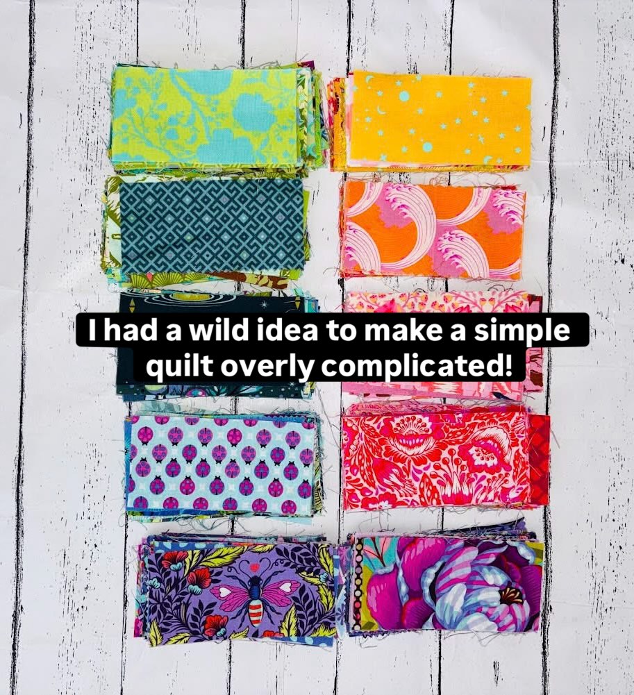 Ok friends, I have a confession to make. I joined a sew-a-long at the start of the year to make a perfectly lovely quilt - the Zip It Quilt by @emmajeanjansen it’s super effective and wonderfully written.
But I decided to go rogue and do my own thing, I made things infinitely more difficult for myself by wanting to use my most precious and long hoarded @tulapink treasures and wanting to use as many different fabrics as I could. I managed 467 DIFFERENT fabrics in this quilt ❤️🌈 and I absolutely love it.
Shout out to my quilt bestie for spending endless hours shuffling fabrics up, down, right, left, in, out, in again, down again - I’m keeping it but thanks for all your hard work 😂
I drove myself insane making this quilt (well more insane) but I wanted it to be uniquely mine! Apart from the cutting info I pretty much ignored everything else and I’d actively encourage you to try it! The results are magic when you trust yourself to make a quilt exactly how you want to ❤️🌈
#quilt #sewtherainbow #tulapink #quilts #quilting
