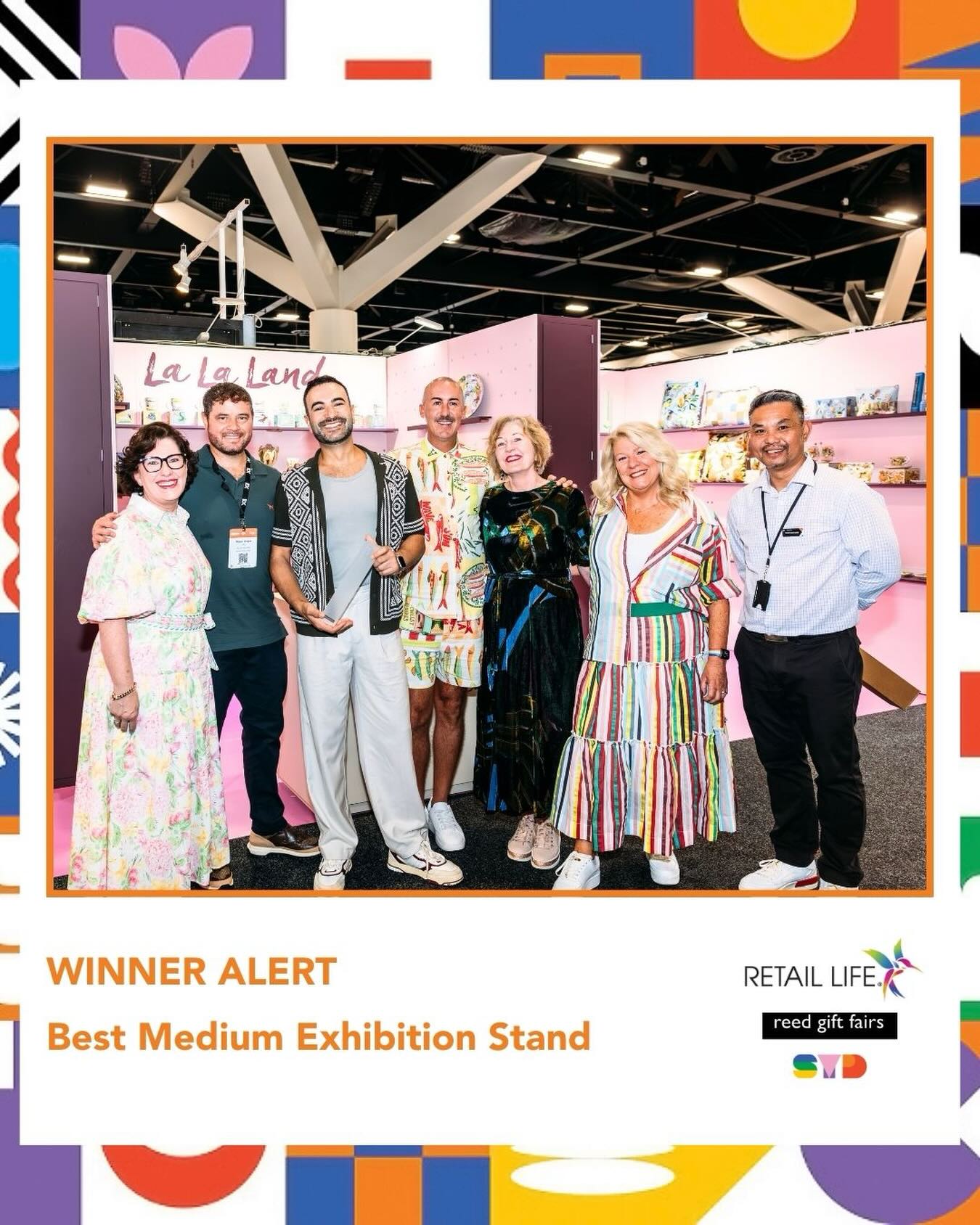 WINNER ALERT! 🏆
Best medium exhibition stand - La La Land
La La Land delivered a vibrant and highly creative stand that immediately captured attention.
Bold pink and plum tones paired with strong graphic messaging created a confident brand presence that stood out within the exhibition environment.
Clear category segregation allowed buyers to navigate capsule collections with ease, while maintaining a cohesive visual story across the stand. Shelving heights, clean lines and strong colour blocking ensured product remained hero despite the breadth of range.
Mini vignettes provided practical in-store inspiration, and messaging such as “Stand Against the Ordinary” reinforced the brand’s point of difference.
Confident. Creative. Unapologetically bold.
@lalalandshop your stand truly stands out against the ordinary 👏🏻👏🏻👏🏻
#reedgiftfairs #showstoppingexhibitionstand #winner #retaillife