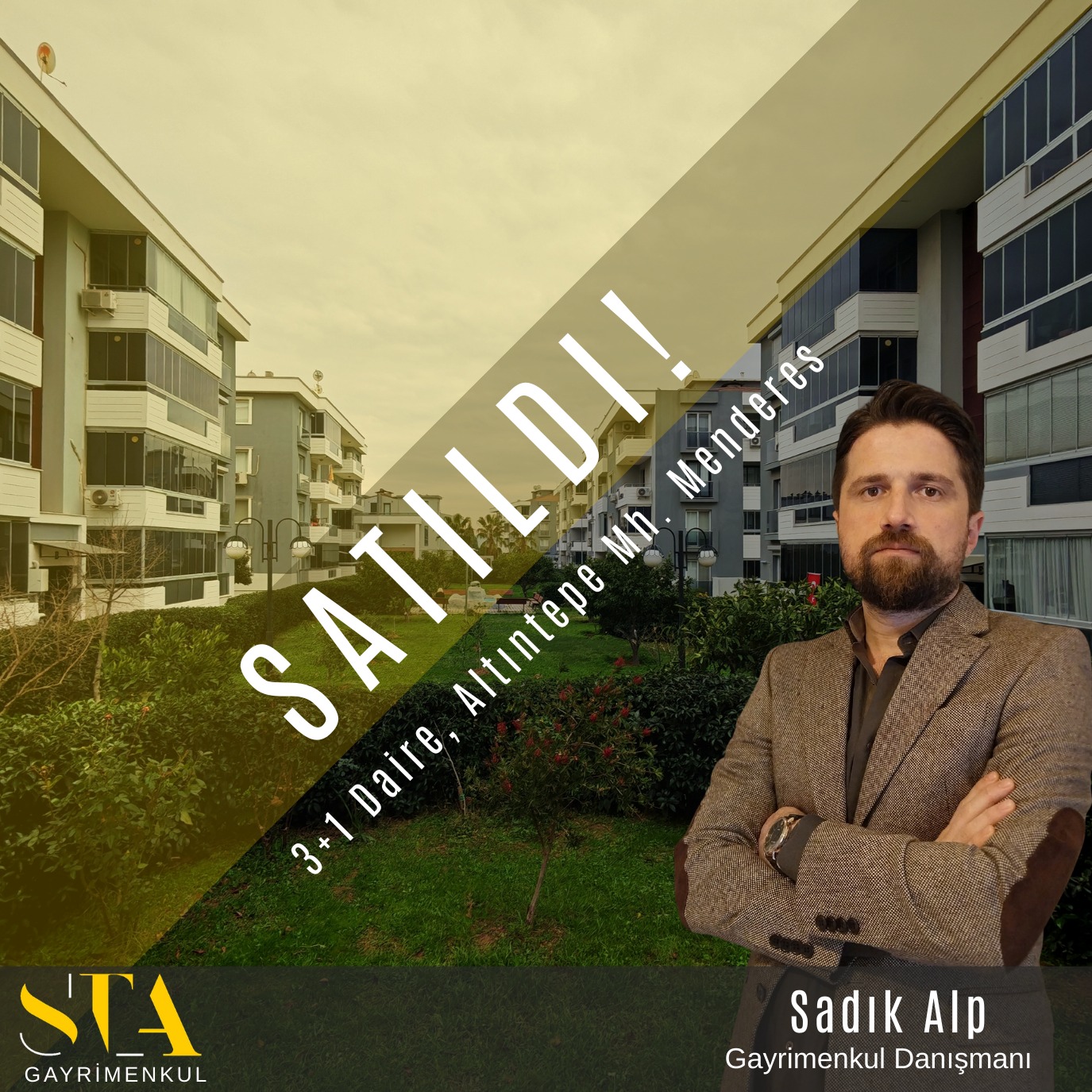 BİR BAŞARI HİKAYESİ DAHA! ✅
Menderes Altıntepe Mahallesi’nin en çok tercih edilen yaşam alanlarından Sera Garden Sitesi’ndeki 3+1 dairemizin satış sürecini başarıyla tamamladık. 🤝
Mülk sahiplerimize hayırlı olmasını, yeni sahiplerine ise huzur ve mutluluk getirmesini dilerim. Gayrimenkulünüzü değerinde ve hızlı bir şekilde sonuçlandırmak için doğru strateji her zaman kazandırır.
Siz de Menderes bölgesindeki gayrimenkulleriniz için profesyonel bir yol arkadaşı arıyorsanız, iftardan sonra bir kahve içmeye beklerim. ☕️
Sadık Alp
📍 STA Gayrimenkul