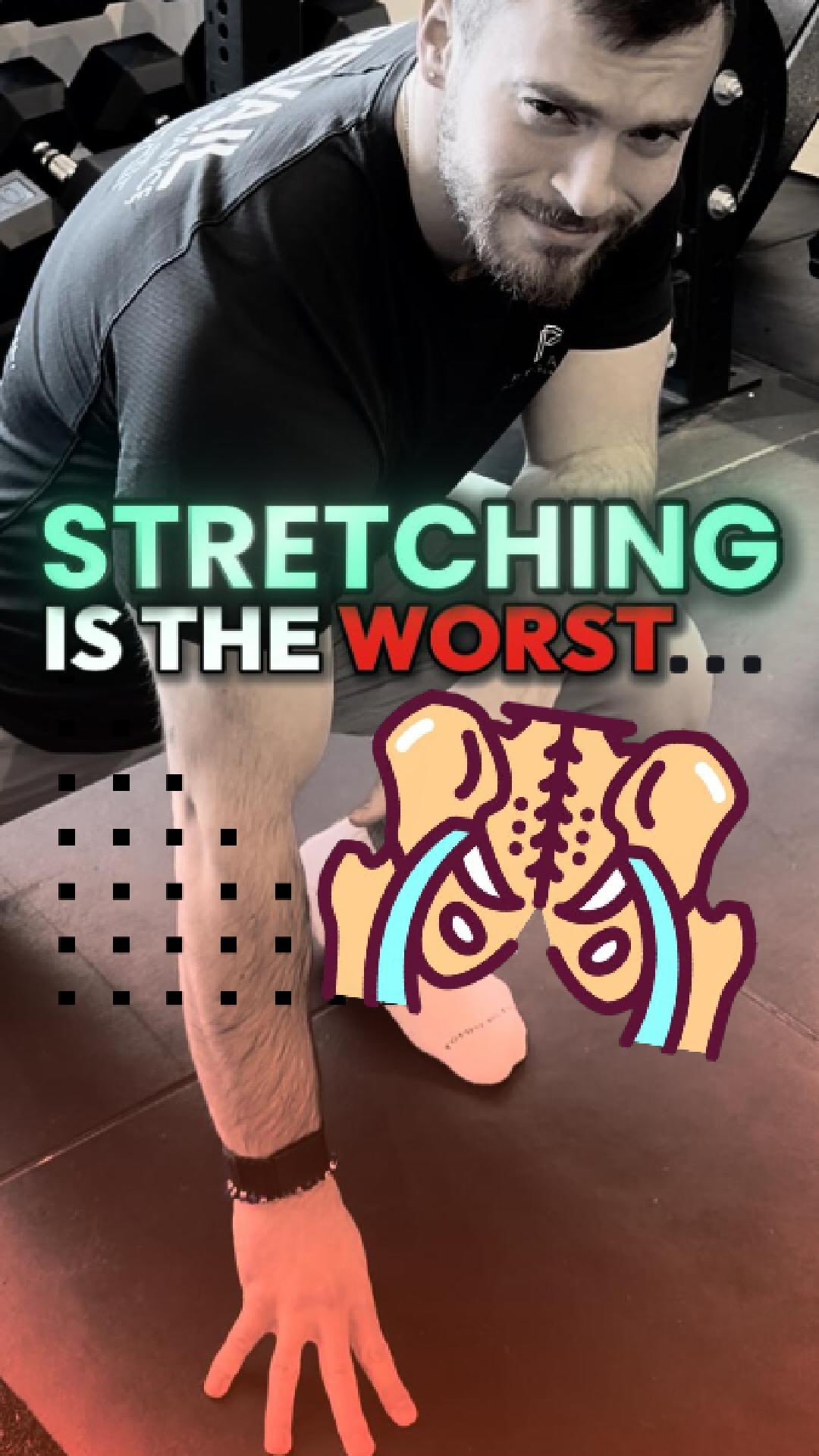 Stretching is the worst way to improve “tight” hip flexors.
What they actually need is load.
A properly controlled split squat loads the hip flexors through range while maintaining a neutral pelvis — which is how meaningful change happens.
When you descend straight down and share the load between both legs, you’re teaching the hip flexors to tolerate position, not just stretch into it.
This is how you turn temporary relief into lasting improvement.