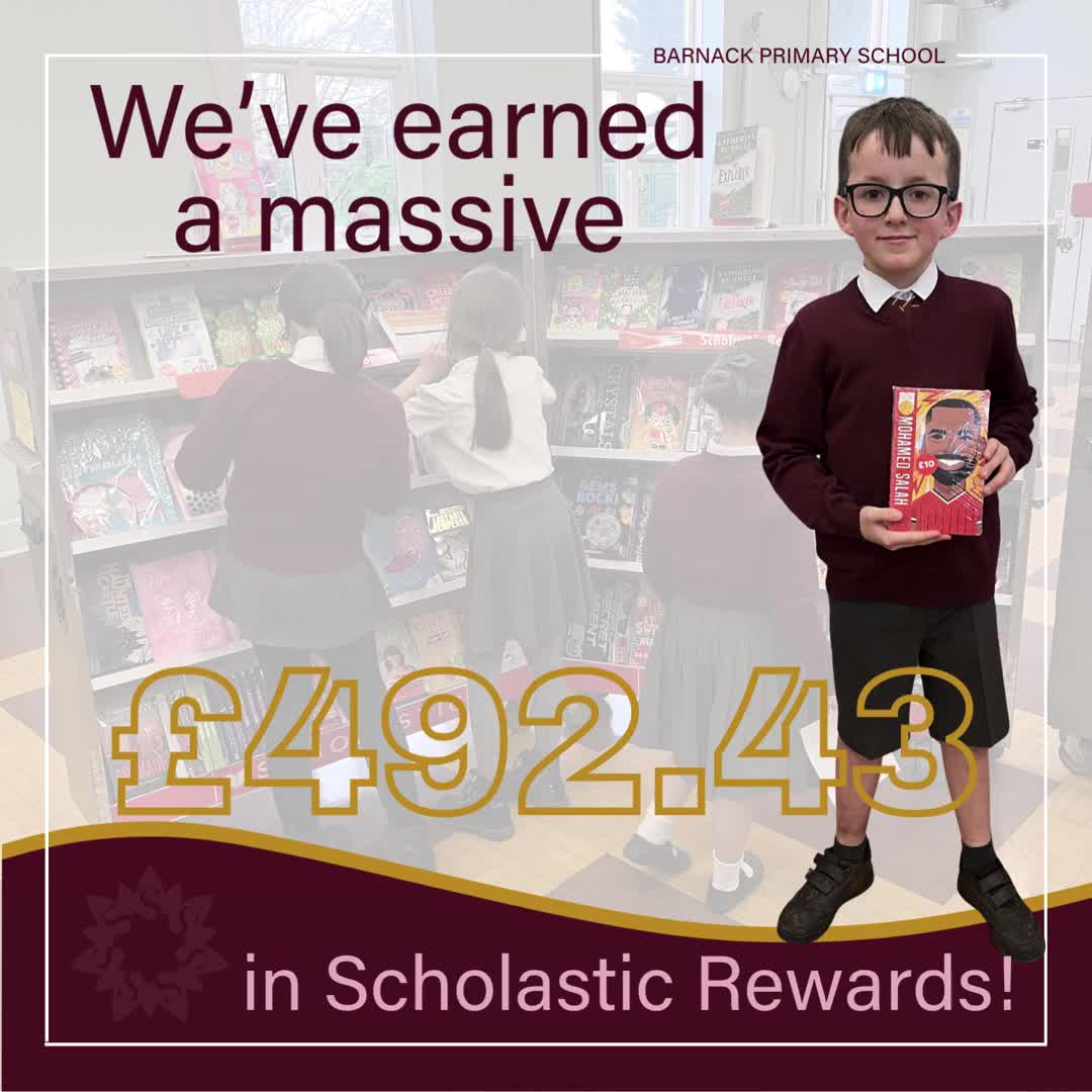 Because of your incredible support at our recent book fair, we’ve earned a massive £492.43 in Scholastic rewards! 🥳 This means a whole wave of brand-new stories and resources are heading straight to our classrooms.
A huge thank you to our amazing community for investing in our students' love for reading. We can’t wait to get these on the shelves! 📖❤️
.
.
.
#lovereading #scholasticbookfairs #barnack