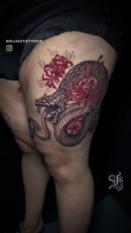 Check out the first session of this snake & spider lily leg sleeve for Mandy 🐍🌺
Strong start to a large project and already loving how this piece flows with the leg.
Found some footage from this session and it got me excited to keep pushing this project forward. Can’t wait to finish this one.
Thinking about starting your own custom tattoo or large-scale piece?
Send me a message or leave a comment and let’s talk about your ideas.
Books always open — Austin, TX.
#SnakeTattoo #LegSleeve #AustinTattooArtist #CustomTattoo #TattooProject