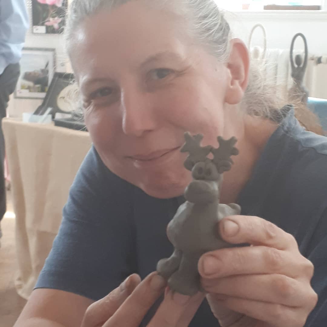 It's never too early for a reindeer! #granthammusem #art #artist #creative #ceramic