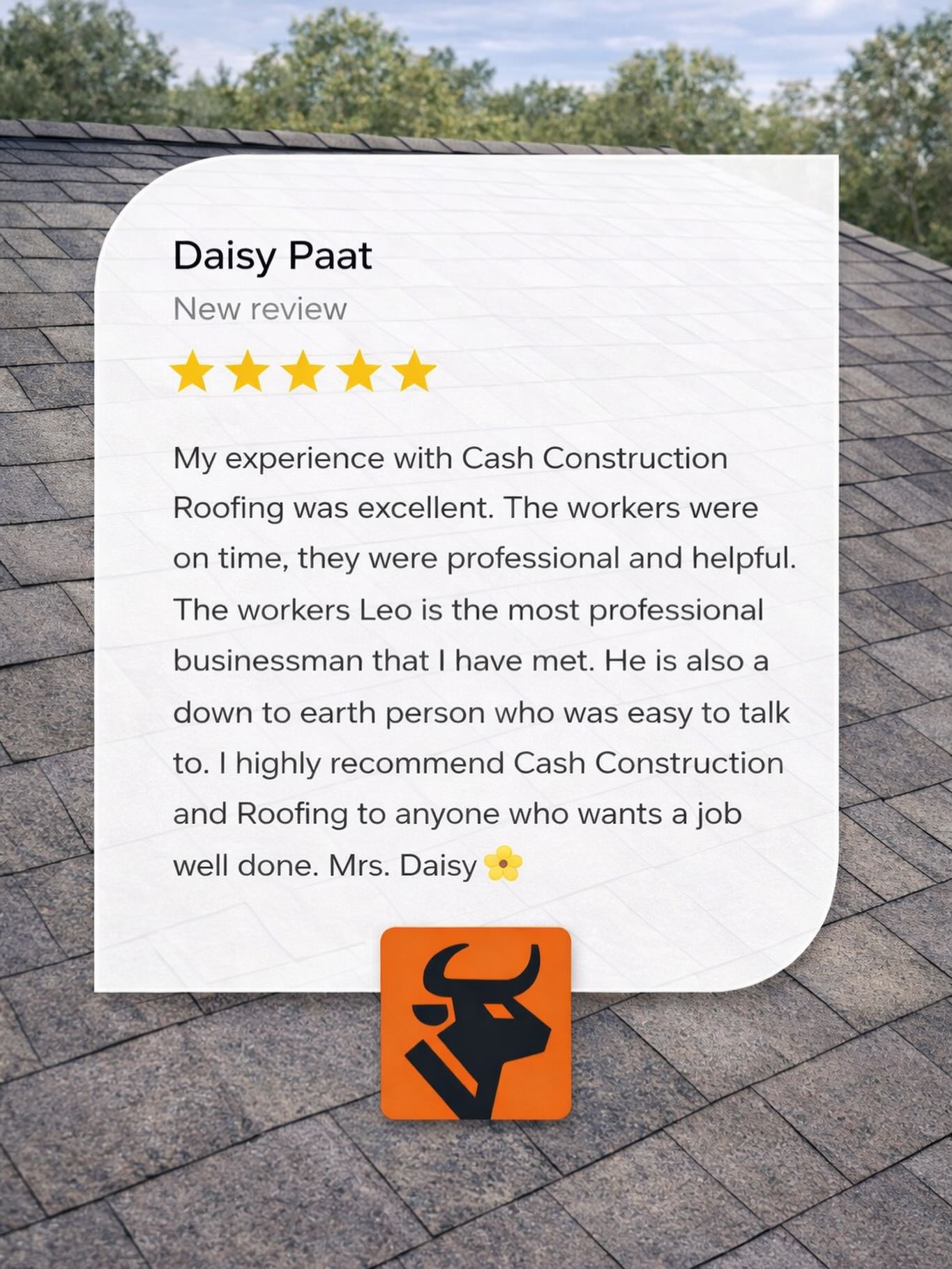 ⭐️⭐️⭐️⭐️⭐️
“Excellent. Professional. Easy to work with.”
Thank you for the amazing review, Mrs. Daisy! We’re proud to serve our community.
•
☎️ 662.832.1737
☎️ 601.749.1564
📧 info@cashconstruction.co
💻 cashconstruction.co
•
#cashconstruction #MississippiRoofing #RoofingExperts #RoofReplacement #LocalContractor