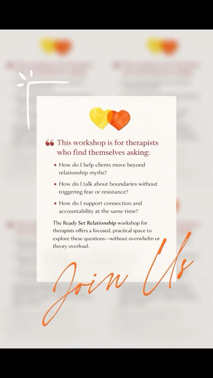 Many relational struggles aren’t about a lack of love. They’re about a lack of structure.
This one-session workshop for therapists explores how boundaries, clarity, and intentional practices can strengthen connection in adult relationships. It’s designed to support clinicians who want language and frameworks they can bring directly into their work with individuals who may have couples and family concerns.
Friday, March 27th
10:00 AM – 01:00 PM
$65 (to be collected via Zelle)
Whether you’re early in your career or a seasoned clinician, this workshop offers tools that are thoughtful, applicable, and grounded in real clinical work.