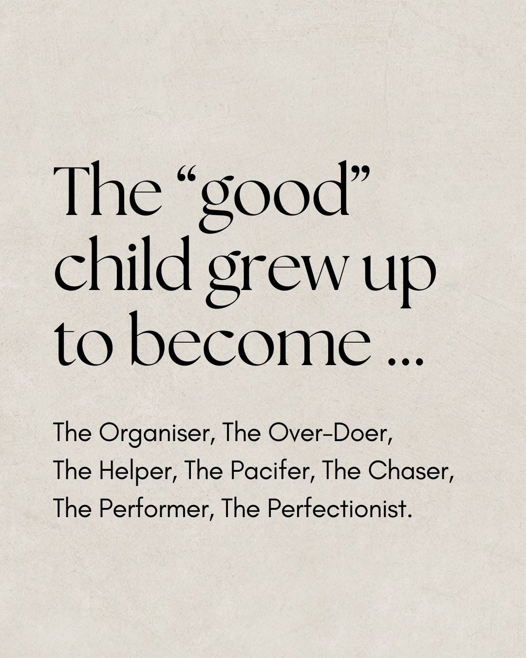 You are more than the roles you learnt to play, to stay safe.
When I refer to the “good” child, I’m speaking to the adult who learnt that love or validation came from appeasing as a child.
If you were praised for being “easy,” “mature,” or “well-behaved.”
If you felt responsible for other people’s emotions, for keeping the peace.
If you learned to mask what you felt by pleasing, performing, or staying agreeable.
None of that makes you weak. It makes you adaptive.
We can’t change the past.
But as adults, we now have a choice.
You can begin to notice where you’re still operating from the “good” child.
Where you’re still abandoning your needs, shrinking your truth, or over-giving.
You can acknowledge the influences that shaped you without blaming anyone and gently observe the patterns that may still be playing out in your life and your connections.
🤎
If this resonates, I’ll soon be opening up 1:1 coaching containers.
As a coach, I support you in coming into presence, to meet the parts and roles that are alive in you right now. To delayer the conditioning that might be leading you to doubt yourself and avoid visibility, instead of taking up space and shining.
💫 Together, we’ll deepen your connection to your body’s wisdom and your inner authority, so you feel confident showing up in your relationships and in your business.
DM me to learn more or let’s hop on a call together.
Lin in bio.
#Conditioning #MeetingParts #PeoplePleasing #SelfAbandonment #Visibility