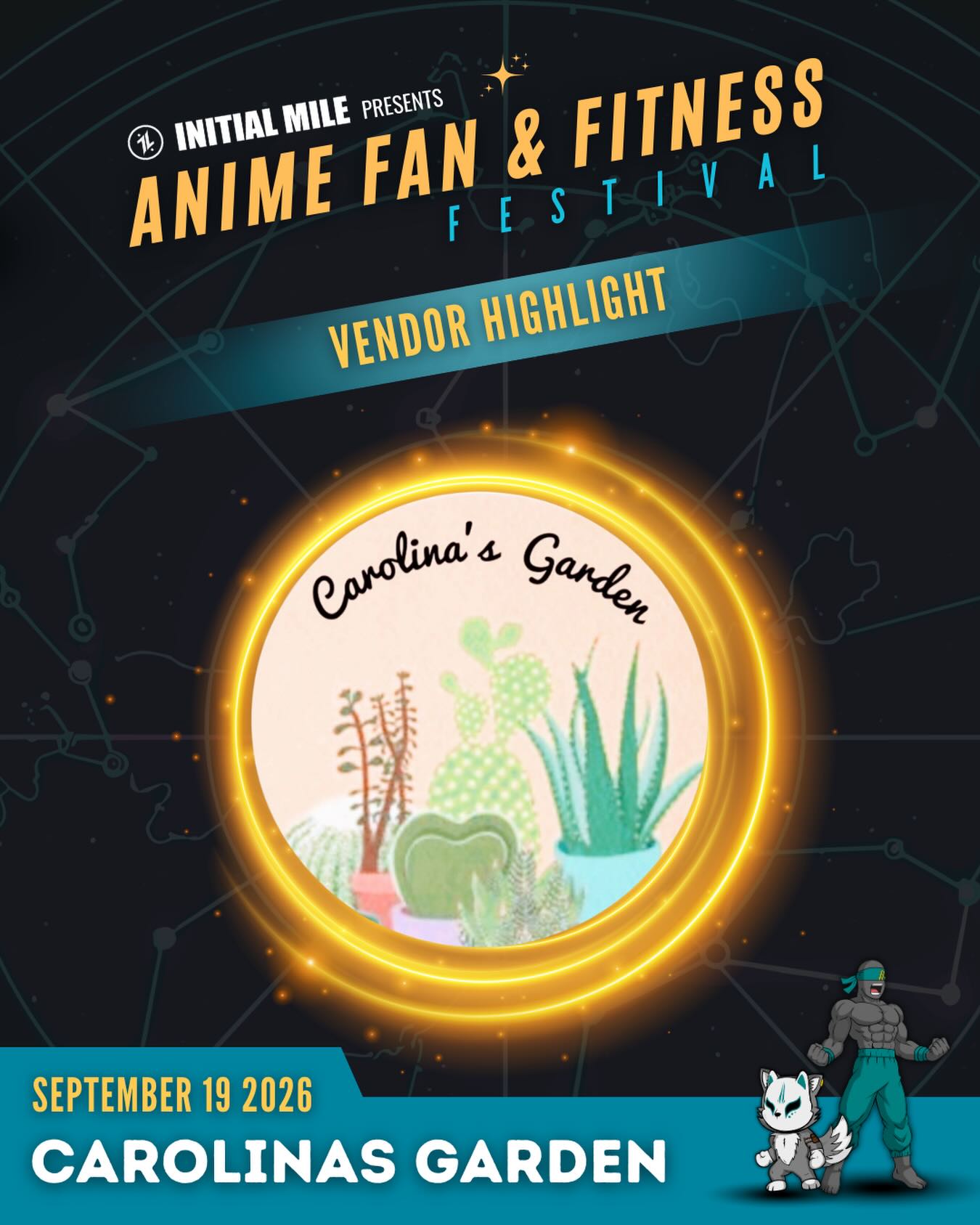 Did you know that some plants can offer several health benefits? Some succulents can help improve indoor air quality, filter toxins and increase humidity. With that said, we’re excited to welcome back @carolinas._.garden to our second Anime Fan and Fitness Festival on Saturday September 19. Come join us for a day of running, fitness, cosplay, anime, entertainment and supporting small businesses like this one! #animefanandfitnessfestival #initialmile #supportsmallbusiness #animefestival #fitnessfestival