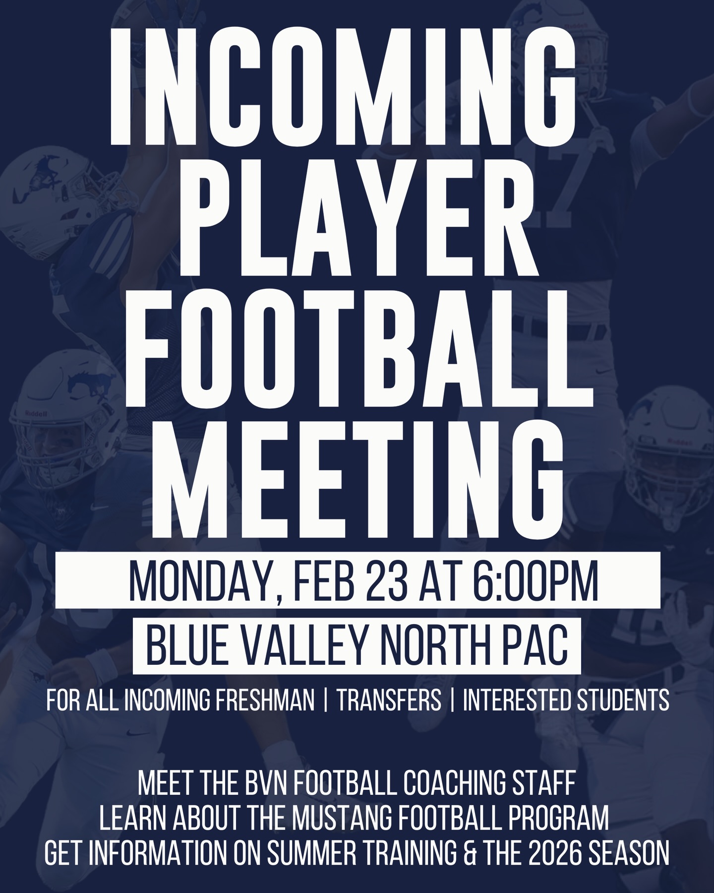 𝗚𝗘𝗧𝗧𝗜𝗡𝗚 𝗥𝗘𝗔𝗗𝗬 𝗧𝗢 𝗪𝗘𝗟𝗖𝗢𝗠𝗘 𝗢𝗨𝗥 𝗜𝗡𝗖𝗢𝗠𝗜𝗡𝗚 𝗠𝗨𝗦𝗧𝗔𝗡𝗚 𝗙𝗢𝗢𝗧𝗕𝗔𝗟𝗟 𝗣𝗔𝗥𝗘𝗡𝗧𝗦! 𝟮/𝟮𝟯/𝟮𝟬𝟮𝟲 @ 𝟲:𝟬𝟬𝗣𝗠