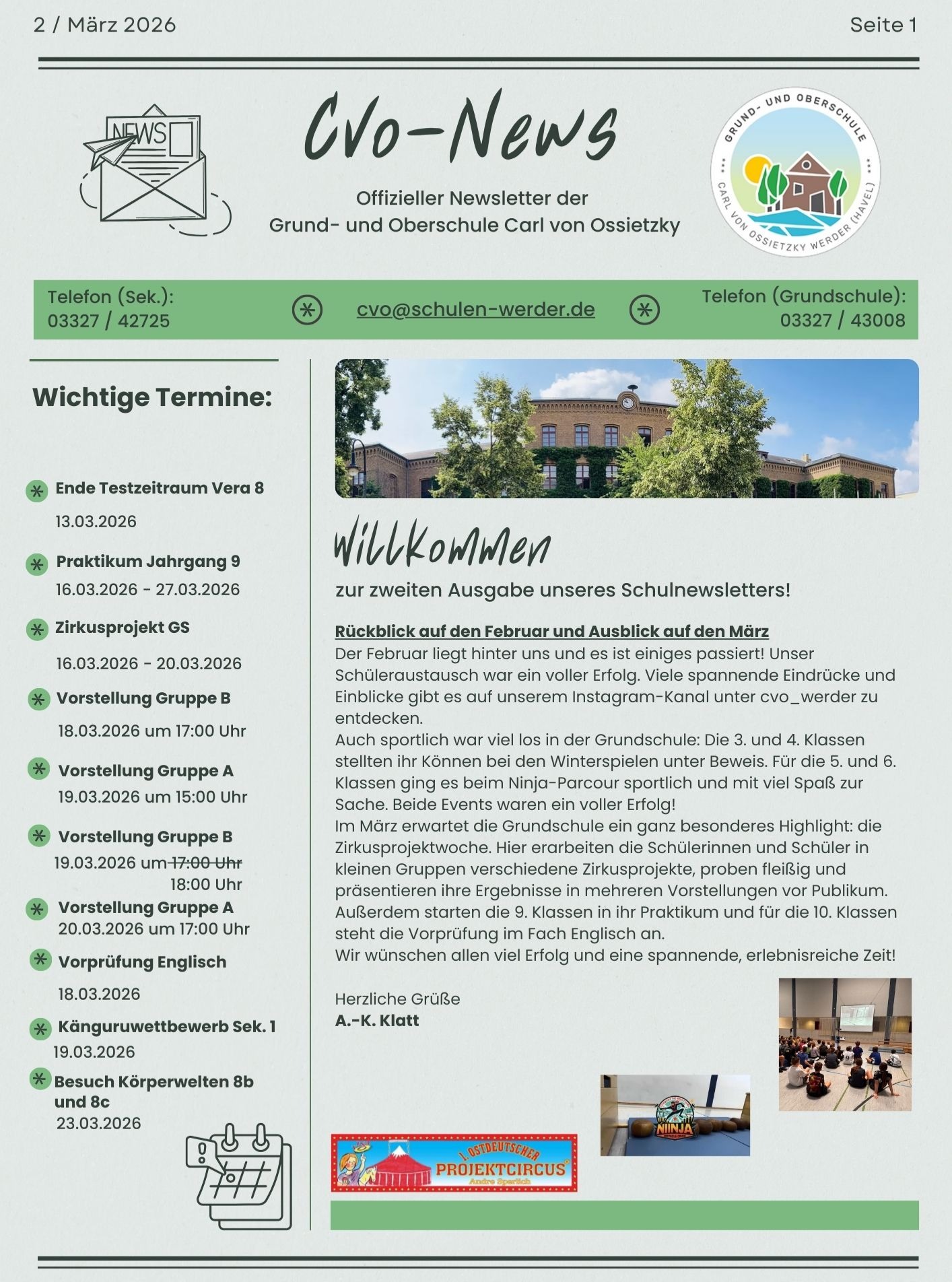 Ein Fehlerteufel hat sich eingeschlichen... Die Vorstellung am Donnerstag ist um 18:00 Uhr nicht um 17:00 Uhr. #cvowerder #werderhavel #unsereschule