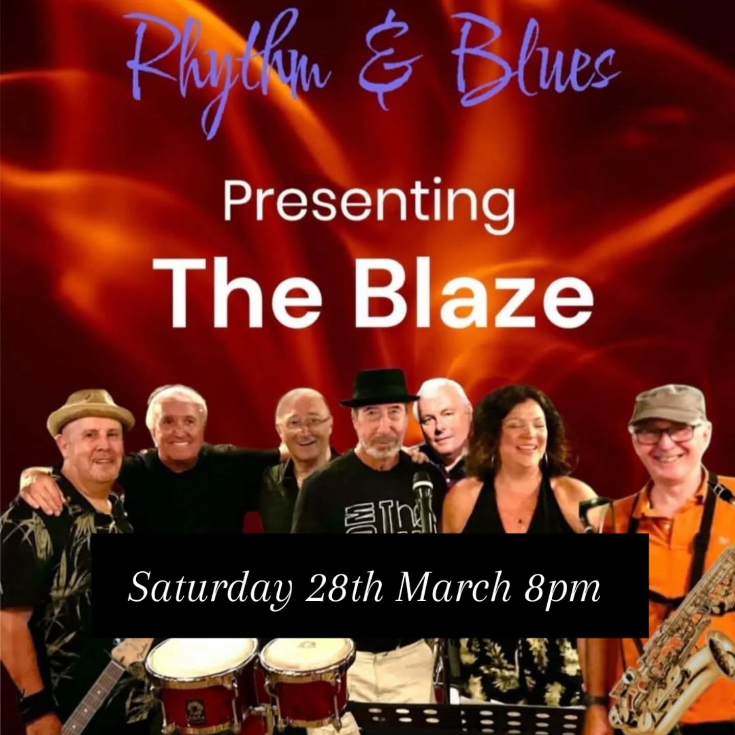 Next band 28th March 8pm. Why not dine before. Phone 01342 821080 to book.