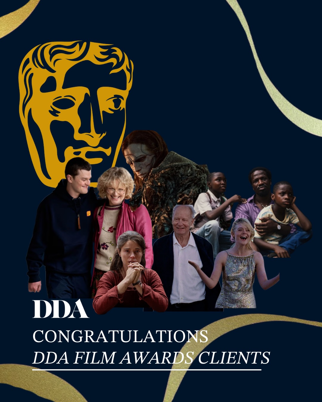 What a night! ✨
DDA is proud to champion our Awards clients and filmmakers in bringing these bold and exciting stories to members of the British Academy and beyond.
So many people work tirelessly behind the scenes to achieve a moment of magic and we’re honoured to work as one team.
Congratulations to all the winners!
#EEBAFTAs