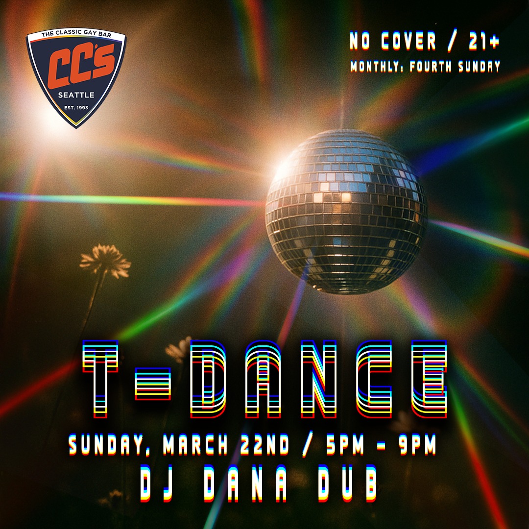 T-Dance at CC's is now a monthly event held on the 4th Sunday of the month!
Featuring Dana Dub @dana.dub.8 spinning 80’s, Disco, Funk, House, and more.
Expect a day of great music, drinks, dancing, and socializing.