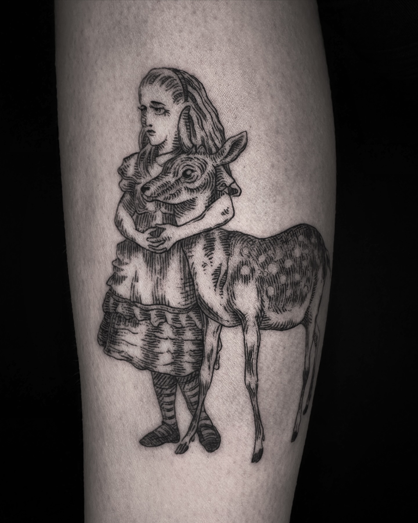 • Alice and the Fawn •
Thanks for coming in Kimber!
Inked at @embersteel_studio