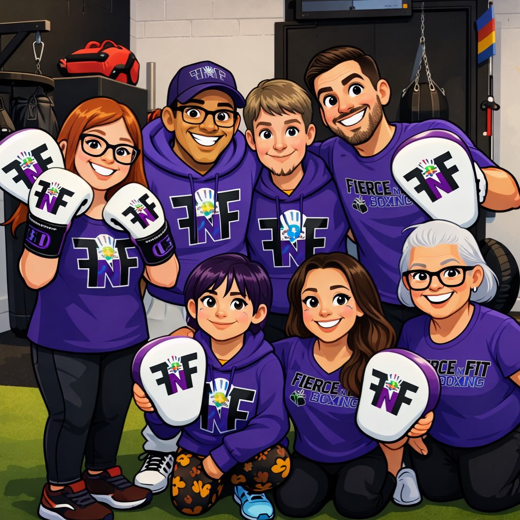 Team 💜
#fiercenfitboxing #specialneedsboxing #aplaceforall #volunteer