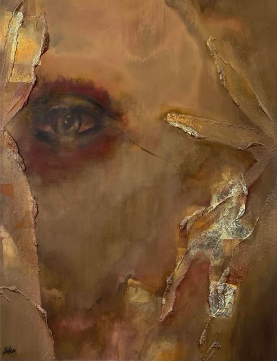 I See Something.
Title : I See Something.
Medium : Pigment, metal leaf and acrylic on canvas.
Size : 48 * 60 inches.
Year : 2014.
#theartandworldoflaila #lailakhanart #doyouseewhatisee #artisticrealm