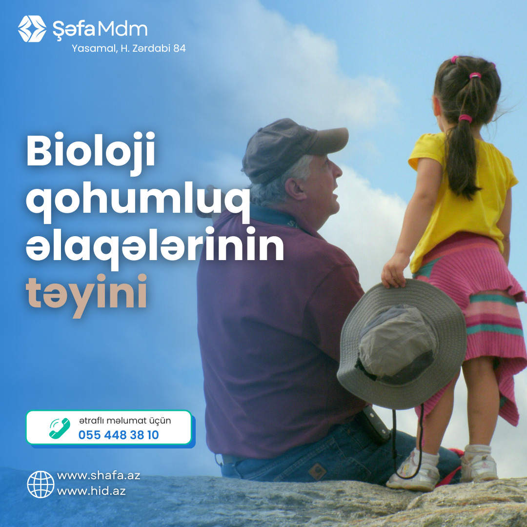 🧬 Bioloji qohumluq əlaqələrinin təyini
Müasir laborator texnologiyaları vasitəsilə bioloji qohumluq əlaqələrinin müəyyən edilməsi yüksək dəqiqliklə həyata keçirilir. Bu analizlər elmi əsaslara söykənərək etibarlı nəticələrin əldə olunmasına imkan verir.
Şəfa MDM-də aparılan müayinələr müasir laborator avadanlıqlar və beynəlxalq standartlara uyğun metodlarla icra olunur.
Ətraflı məlumat və müraciət üçün:
📞 055 448 38 10
🌐 www.shafa.az | www.hid.az
#ŞəfaMDM #DNAtesti #GenetikAnaliz #Laboratoriya #Bakı