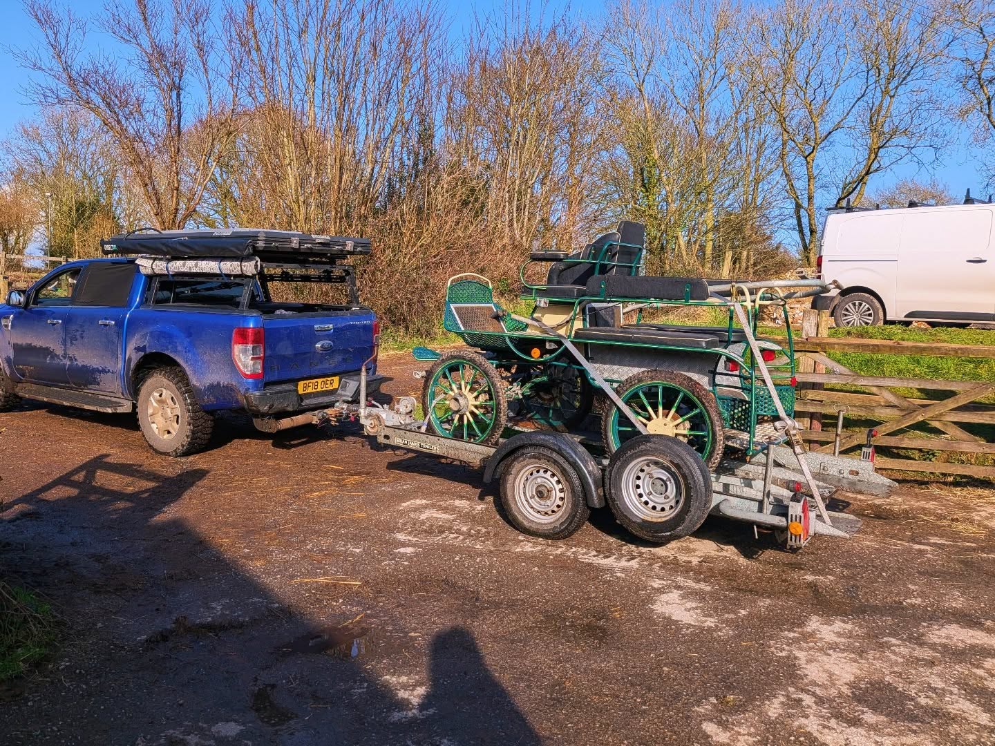 🚜 Not All Our "Passengers" Have Four Legs!
At Dorset Smallholding, we’re known for moving animals, but sometimes we transport the gear that follows them!
We recently rescued this gorgeous carriage that had been enjoying a very long "nap" for a few years. Let’s just say it wasn’t exactly thrilled about being woken up... 😴
🛠️ The "Wake-Up" Routine:
Moving a carriage that's been stationary for years takes more than just a tow bar. To get those wheels turning again, we had to:
WD-40 Everything: We gave the brakes a generous "spa treatment" of lubricant.
The "Gentle" Rock: It took some... ahem... persuasive rocking motions to convince the wheels that moving was a good idea.
Patience (and Muscle): Breaking years of rust and rest isn't for the faint of heart!
Aside from one stubborn tyre and those sleepy brakes (which the new owner is all clued up on), this beauty is in fantastic condition. We can’t wait to see it polished up and back out on the road where it belongs! 🐎✨
Got something heavy, wheeled, or fuzzy that needs moving? Whether it’s a carriage or a cow, we’ve got the gear to get it there.
#DorsetSmallholding #CarriageDriving #TransportSolutions #DorsetLife #RestorationProject HorseAndCarriage SmallholdingLife