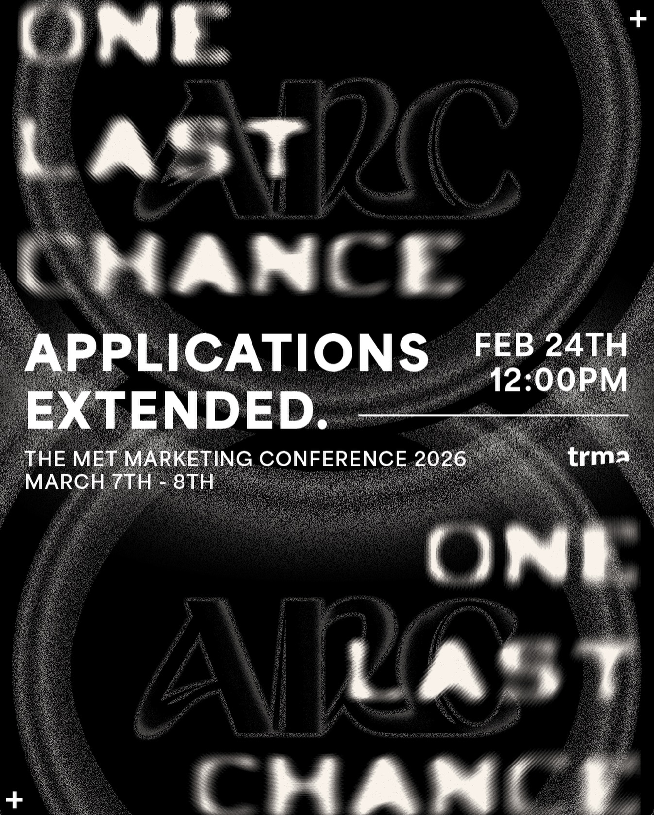 One last chance: MMC applications are extended! 🚨
You now have until February 24th at 12:00PM to submit your application for ARC ‘26.
Secure your spot. Apply now — link in bio.
#ARC #MMC2026 #TRMA