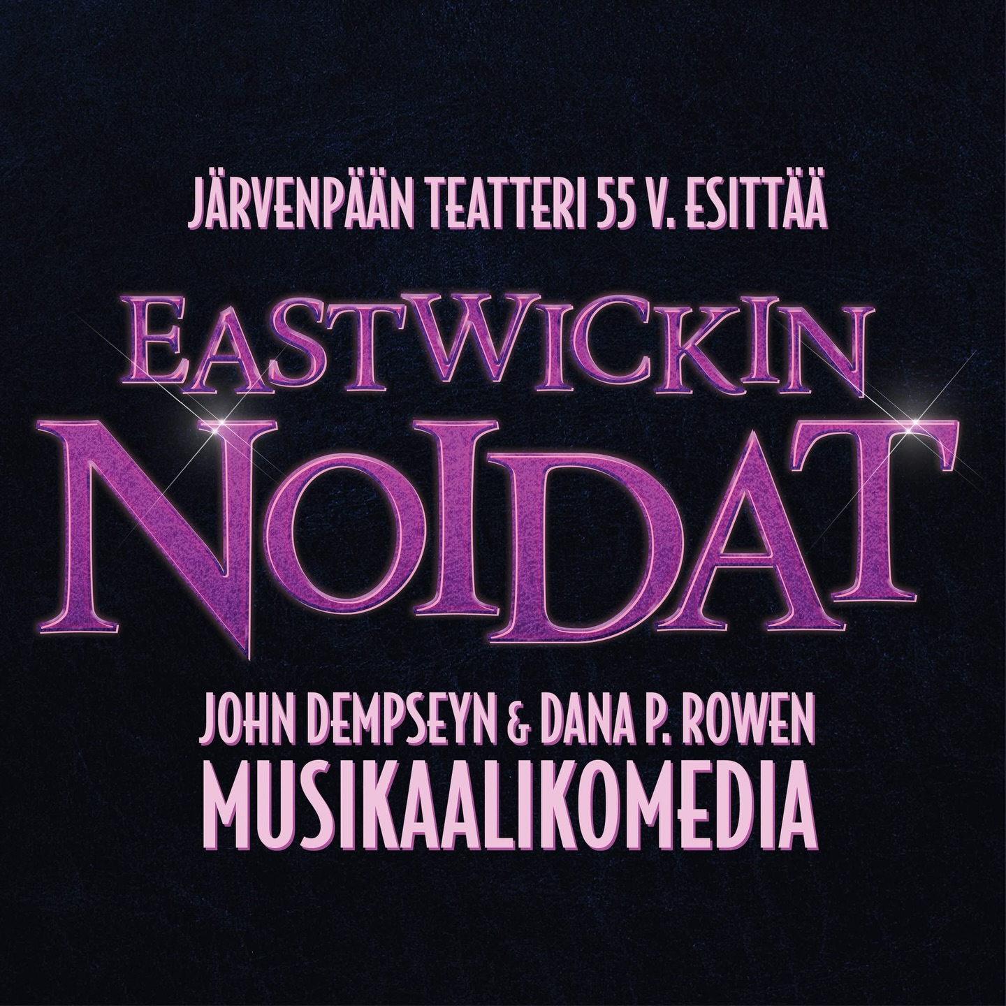 HAKU AUKI: Eastwickin Noidat – Järvenpään teatterin juhlavuoden musikaali!
Järvenpään Teatteri kutsuu rohkeat, laulavat, tanssivat ja heittäytyvät tekijät avoimeen casting-tilaisuuteen!
Haemme esiintyjiä juhlavuoden suureen musikaalituotantoon Eastwickin Noidat, joka tuo lavalle intohimoa, huumoria, taikaa ja viettelystä.
Eastwickin Noidat perustuu kulttimaineeseen nousseeseen tarinaan (tunnettu myös elokuvana The Witches of Eastwick). Odotettavissa onkin näyttävä musikaali, jonka ohjaa Kalle Tahkolahti.
Etsimme mukaan 16-vuotta täyttäneitä, eri taustoista tulevia esiintyjiä. Aiempi musikaalikokemus ei ole pakollista – asenne, heittäytyminen ja halu oppia ratkaisevat.
Casting-tilaisuus:
• Aika: 22.-23.8.2026 klo 12–18
• Paikka: Tarkempi sijainti ilmoitetaan ilmoittautuneille myöhemmin
Hakija osallistuu molempina päivinä tuotannon ilmoittaman aikataulun mukaan. Kokonaishakuaika ei koske yksittäistä hakijaa. Tarkemmat hakijakohtaiset aikataulut ja valmisteltavat ennakkotehtävät ilmoitetaan hakijoille ilmoittautumisen määräajan jälkeen.
Hae mukaan!
Ilmoittautuminen casting-tilaisuuteen tapahtuu lomakkeella:
https://forms.gle/NtX6Ba6g7t7MecKj8
Viimeinen hakupäivä on su 31.5.2026
#järvenpäänteatteri #järvenpäänteatteri55 #juhlavuosi #musikaali #eastwickinnoidat2027