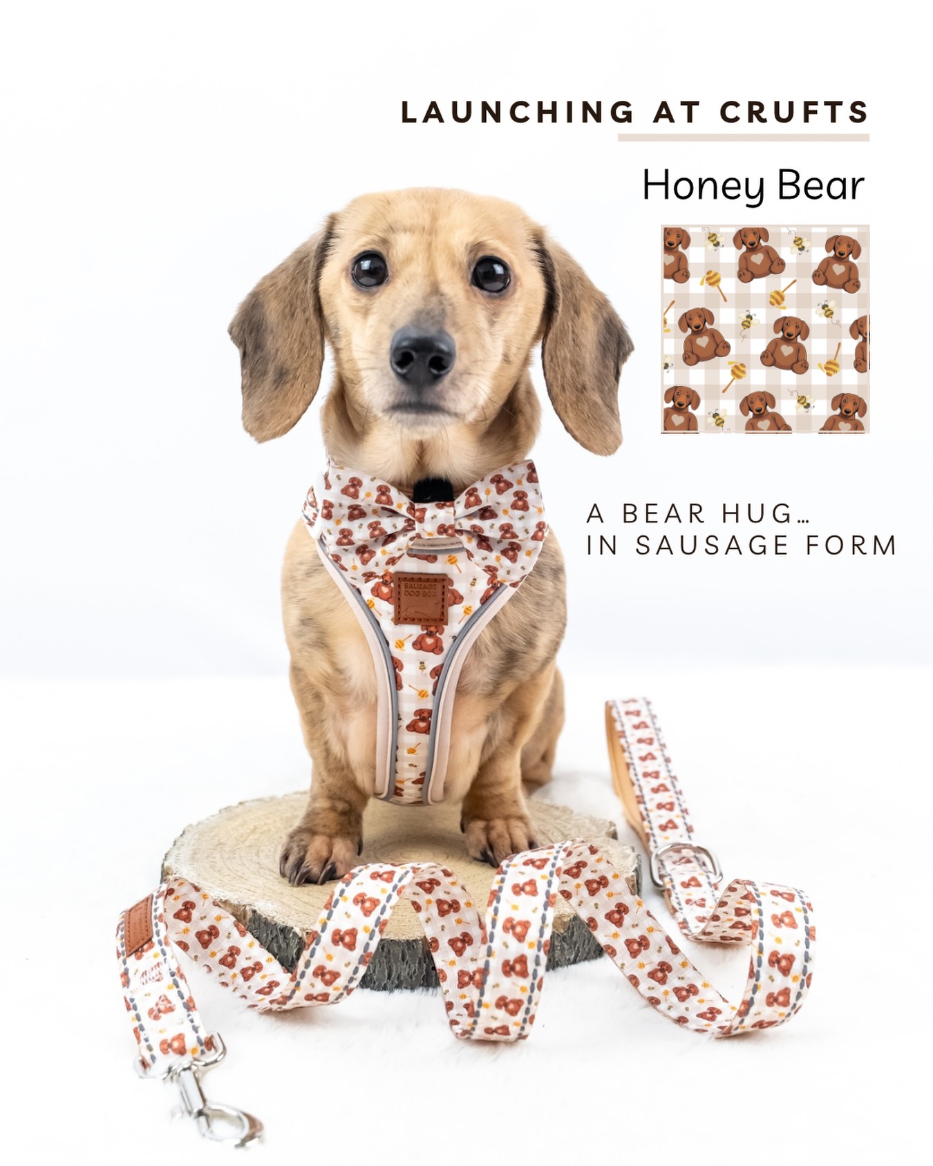 Coming to Crufts? 👀
Here’s a little sneak peek at something special… 🤎
Meet Honey Bear 🧸🍯
Our limited edition collection launching at Crufts next week!
✨First look. First dibs. Limited stock.✨
Whatever’s left will go online after the show… 👀
Who’s excited?! 🤎🐾
#Crufts #LimitedEdition #DogAccessories #HoneyBear #dachshundlove