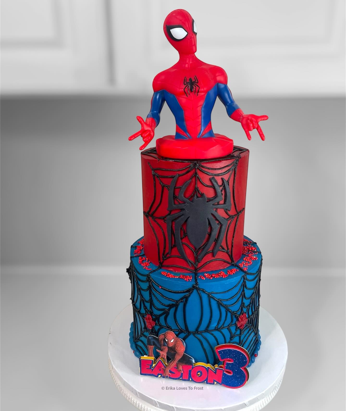 Spiderman 🕸️🕷️♥️
♡
#erikalovestofrost #spidermancake #spidermanbirthday #murrietacakes #customcakesriverside