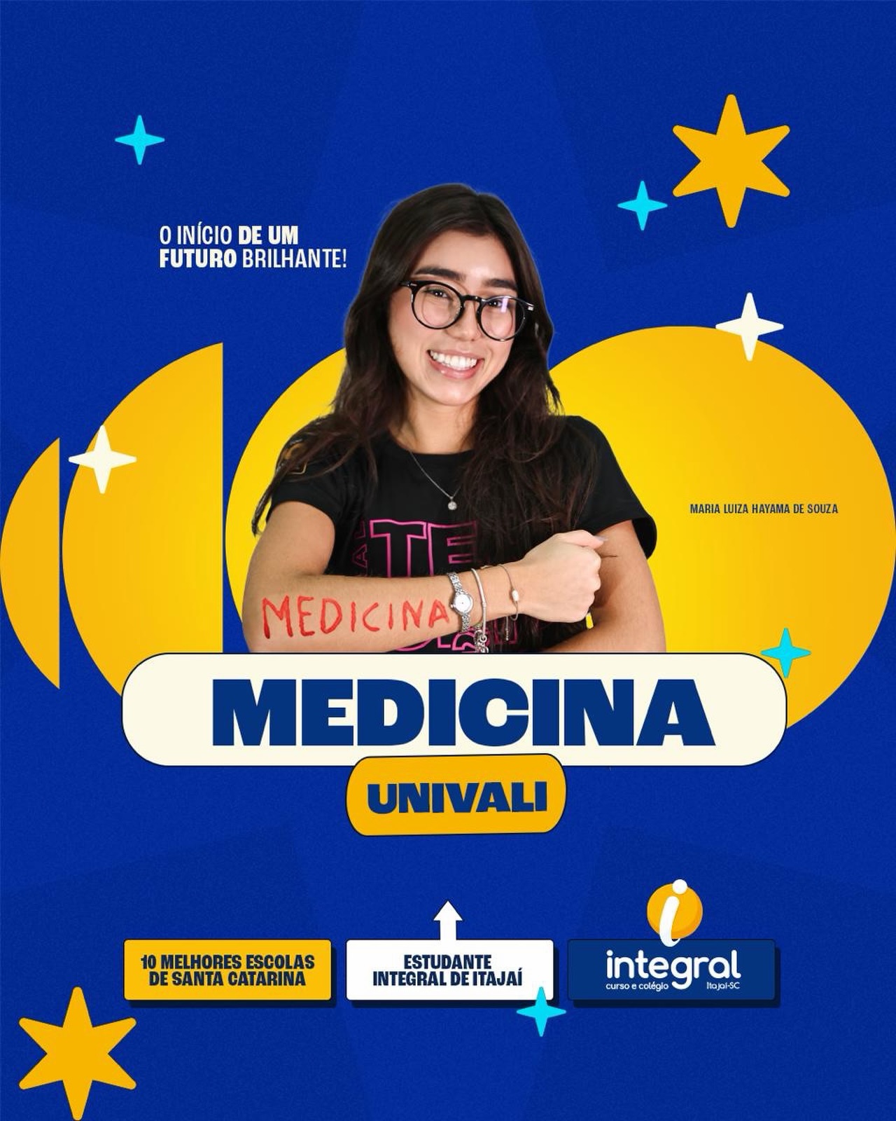 Do Terceirão direto para Medicina. 🚀
O maior índice de aprovados é do Integral, com aprovações somente de alunos Integral Itajaí.
Aqui não somamos resultados de outras unidades ou sistema de ensino. ✅😉
#medicina #vestibular #acafe #terceirao #prevestibular