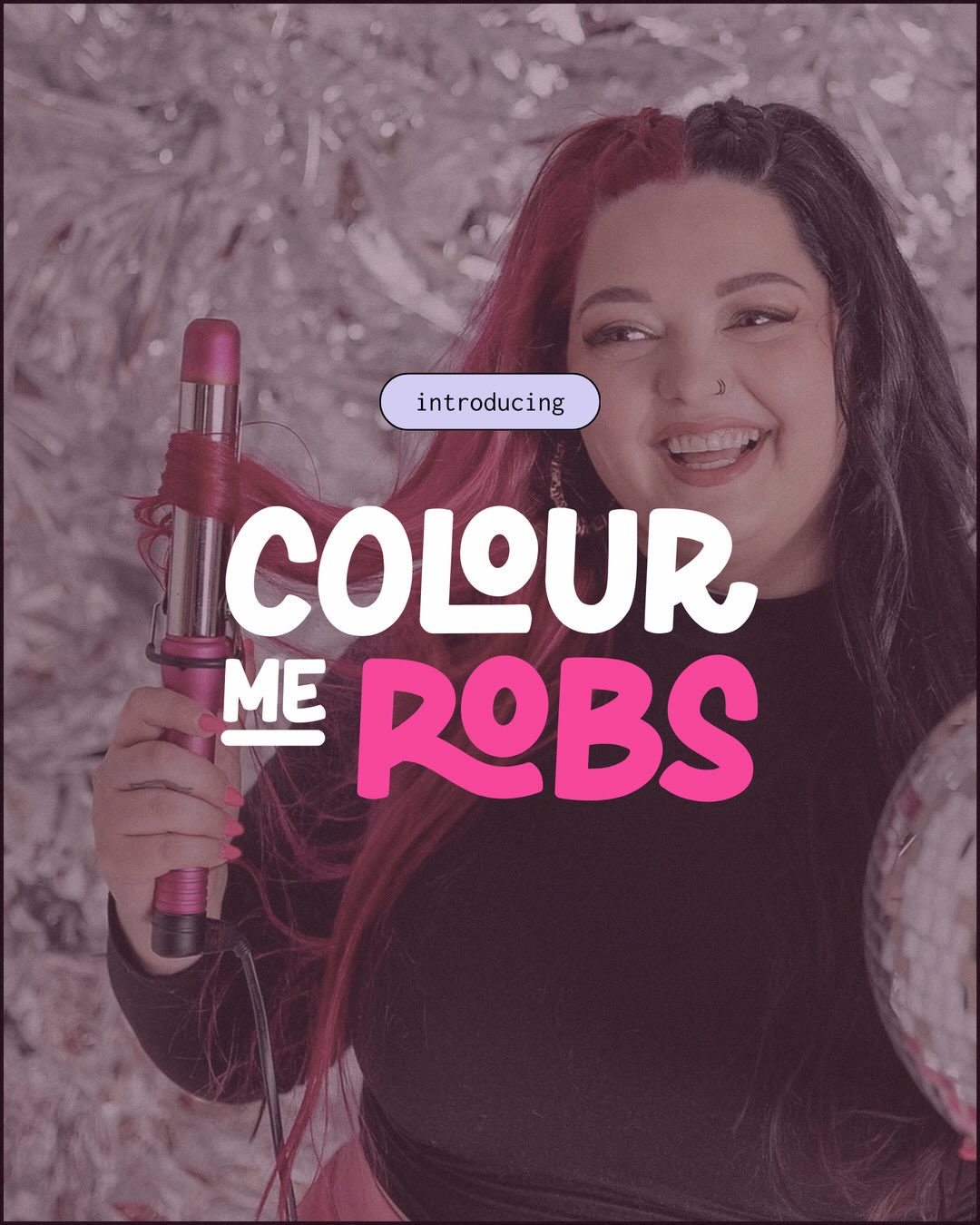 There is no Colour Me Robs without the Robs 🧜♀️🪩🍔
#MarchMeettheMaker2026
my website says it all- just a small town girl trying to make the world a little more colourful (and chase my fave bands 🫠)
My logo -thoughtfully curated by @paradisebrandclub - was made to suit. The pink represents my hair, the font is fun and playful, and the star shape is an ode to my most favourite band (I could say more but I don’t want to give it away, give it away, give it away now 😏🌶️)
All elements of the Colour Me brand are meant to be fun, playful, maximalist, and interesting to look at (including your hair!)
Over here we like laughter, encouragement, and we are grateful 🥰 While the salon may be loud (in decor), the people are chill… with the warmest of hearts 💞