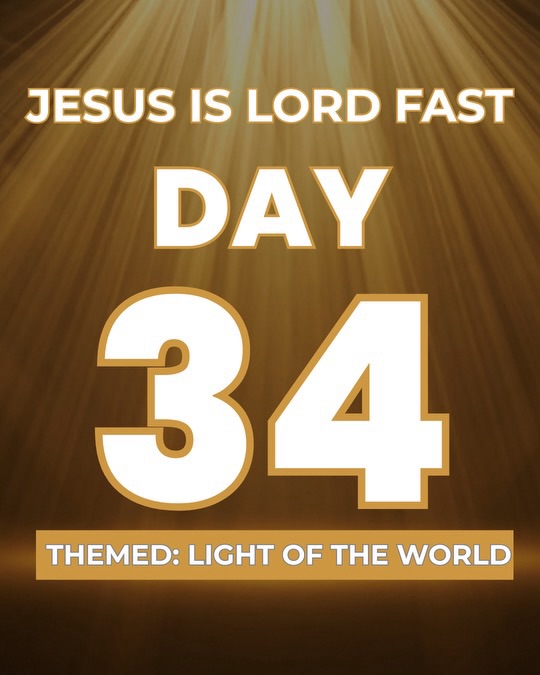 Day 34 – Light That Erodes Darkness
May the Light of Christ shine in every life.
May every hidden darkness be exposed and destroyed.
May fear, confusion, and oppression lose their grip.
May every path be illuminated by God’s Word in Jesus’ name.
#NewCovenantAssemblyCalgary #LightOfTheWorld