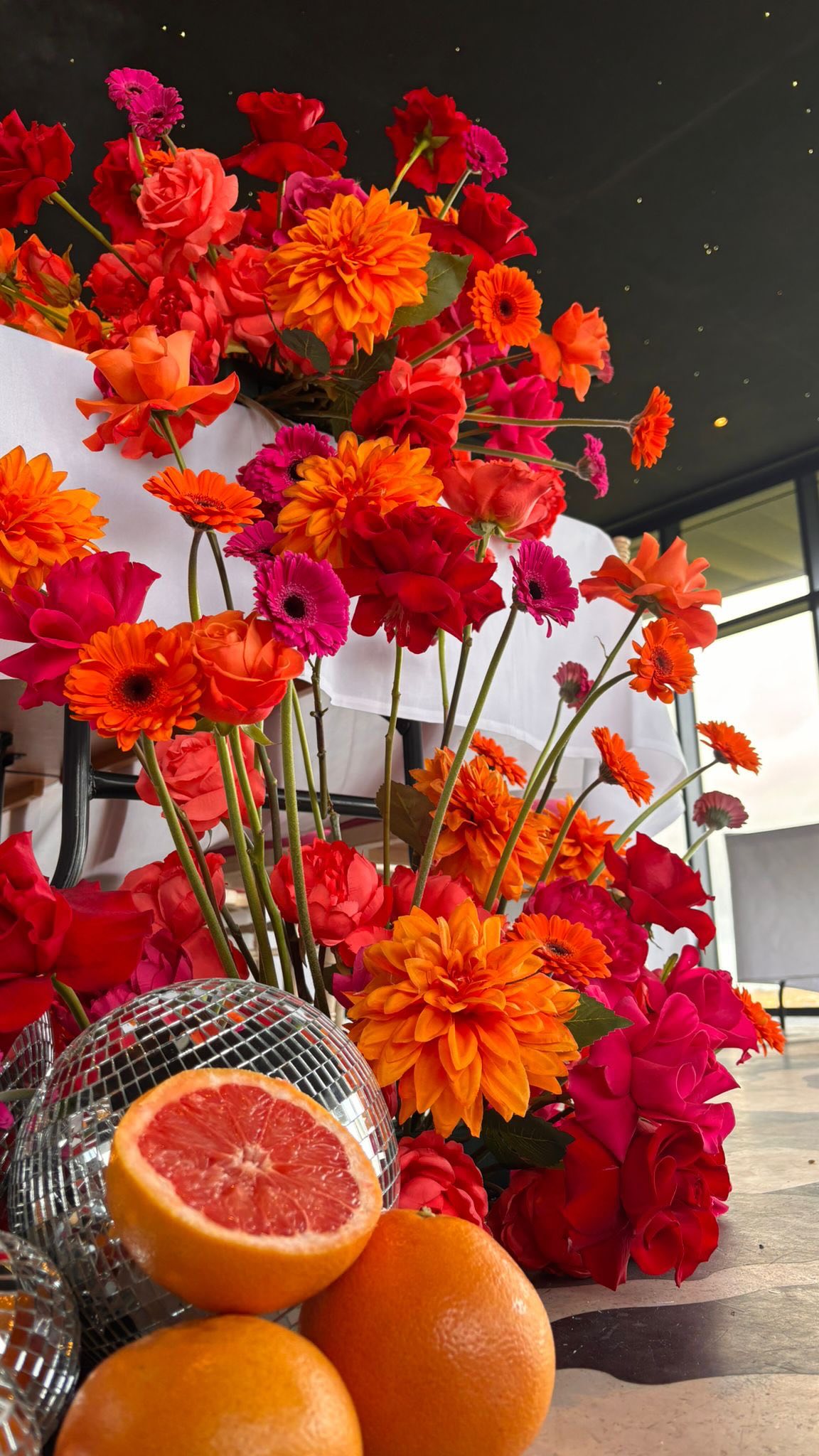 A reminder that weddings can be beautifully designed and mildly unhinged.
Bold florals, reckless colour combos, and enough disco to break those rules!
Every choice deliberate. Every detail doing the most.
Designed with intention - executed by Schbang!
#northumberlandwedding #weddingstyling #northeastwedding #northeastweddingdecor #northeastweddingsupplier